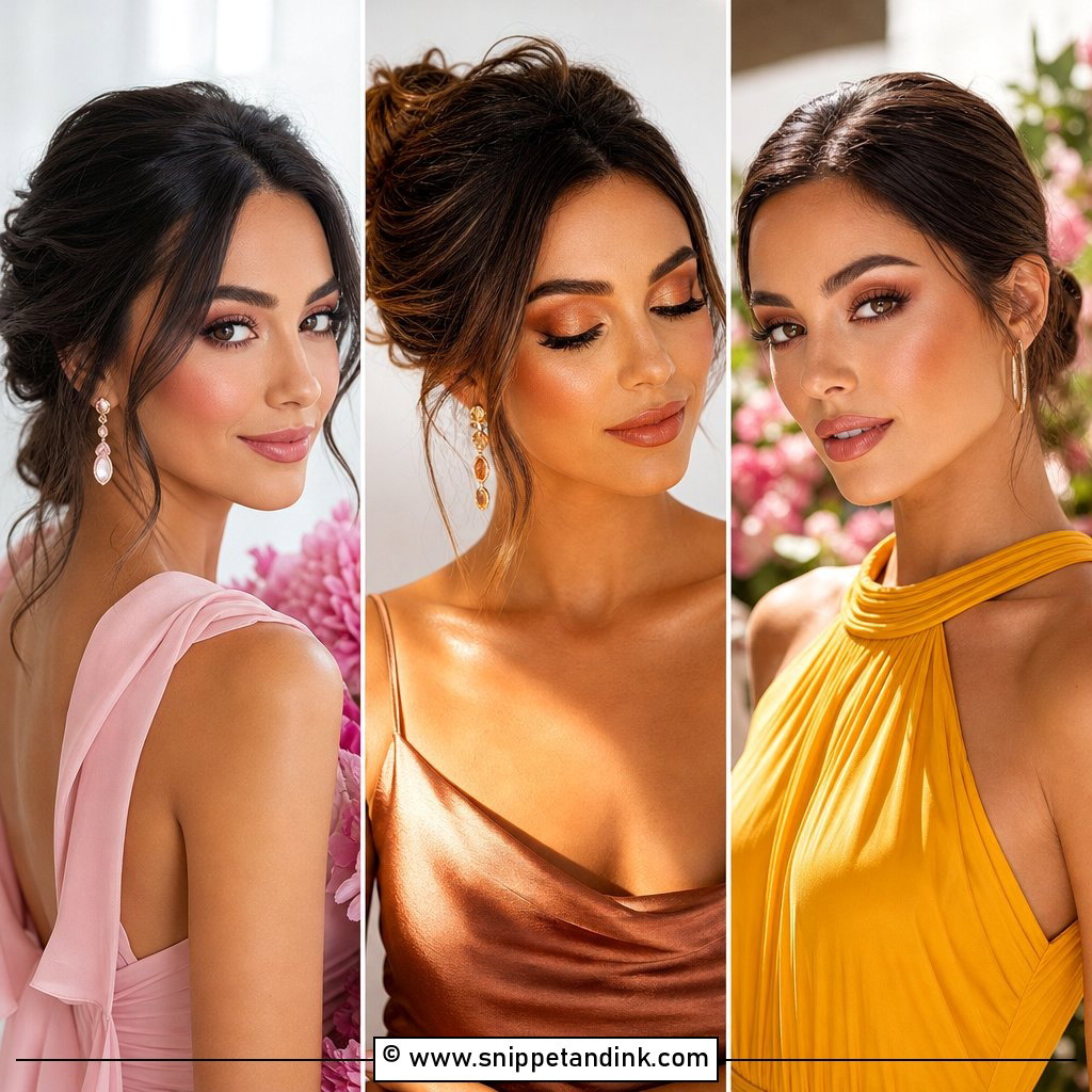 20 Wedding Guest Makeup Brunette Ideas for Soft Glam Looks