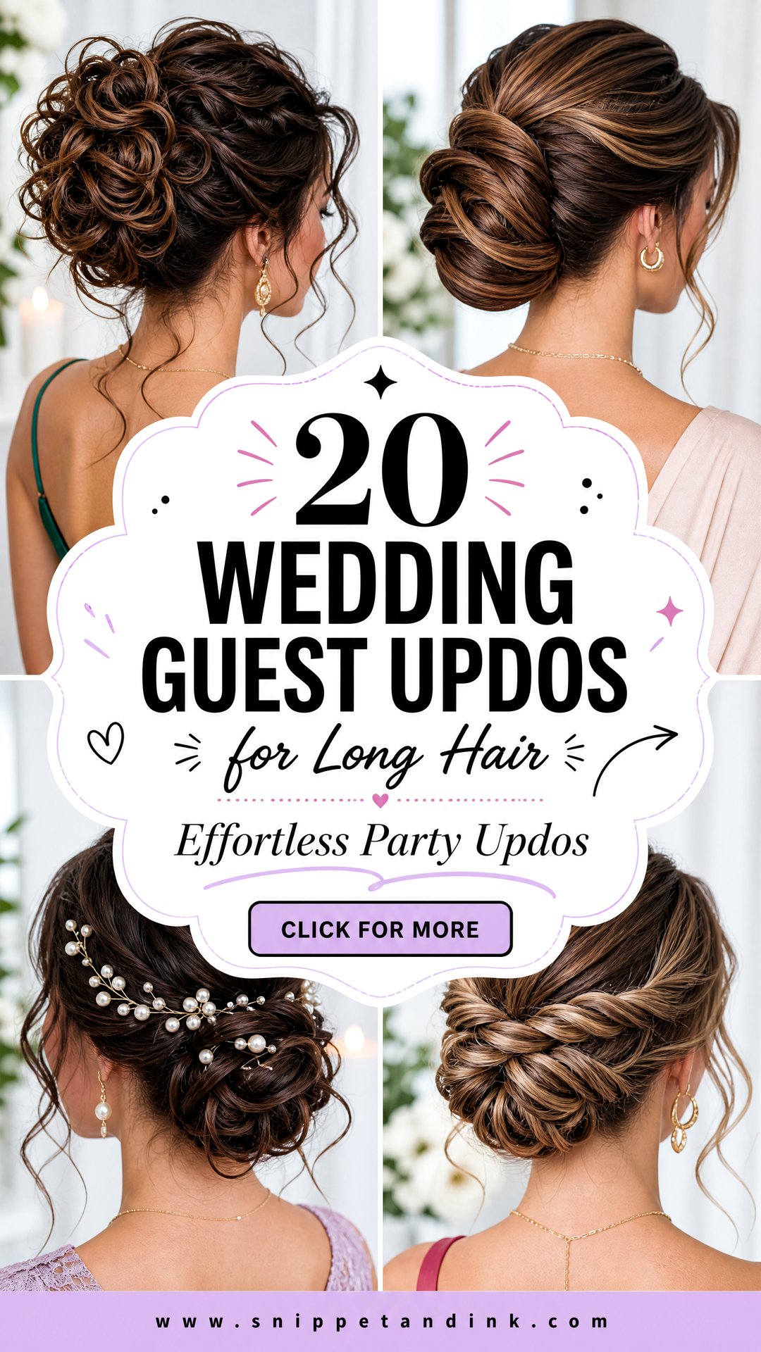 20 Wedding Guest Updos for Long Hair That Feel Effortless - 20 Wedding Guest Updos for Long Hair That Feel Effortless