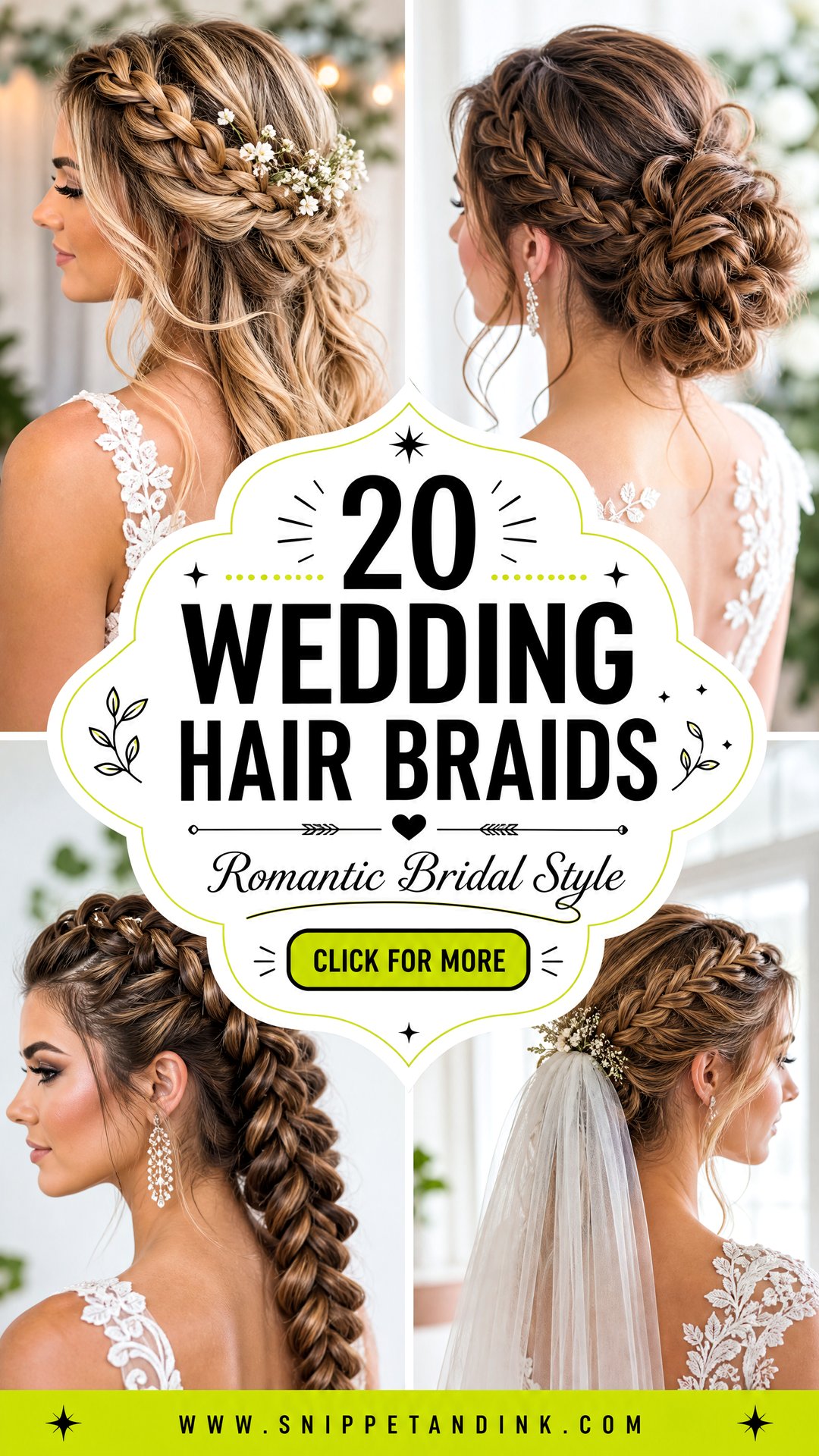 20 Wedding Hair Braids for Romantic Bridal Style - 20 Wedding Hair Braids for Romantic Bridal Style