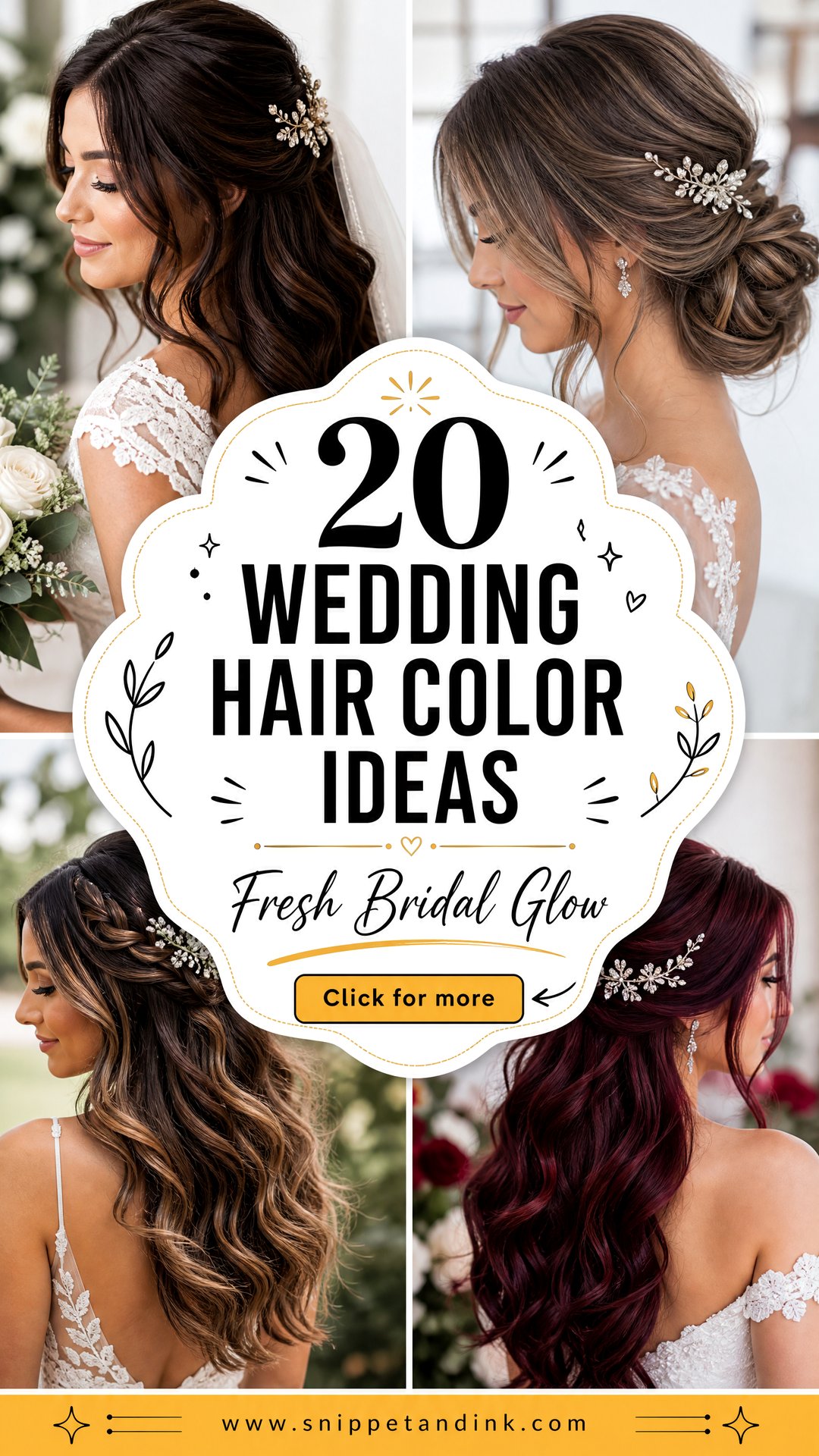 20 Wedding Hair Color Ideas for Fresh Bridal Glow - 20 Wedding Hair Color Ideas for Fresh Bridal Glow