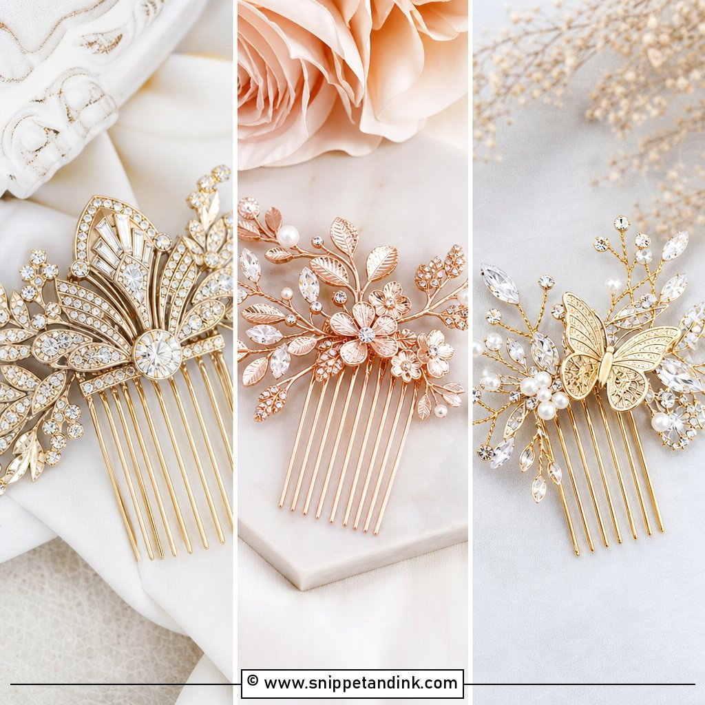 20 Wedding Hair Comb Ideas for Elegant Bridal Detail