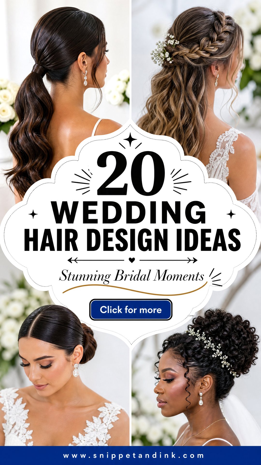 20 Wedding Hair Design Ideas for Stunning Bridal Moments - 20 Wedding Hair Design Ideas for Stunning Bridal Moments
