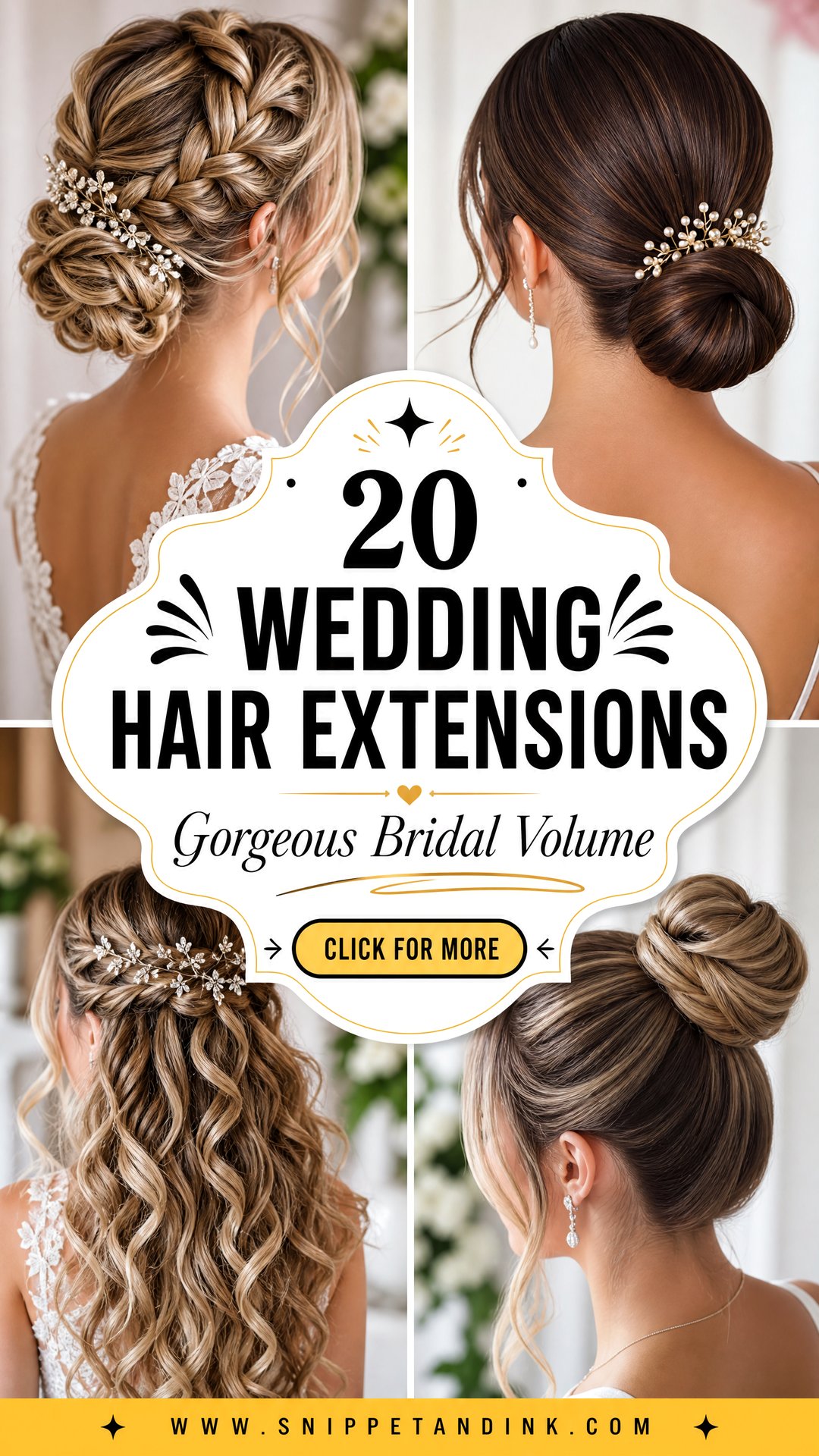 20 Wedding Hair Extensions for Gorgeous Bridal Volume - 20 Wedding Hair Extensions for Gorgeous Bridal Volume