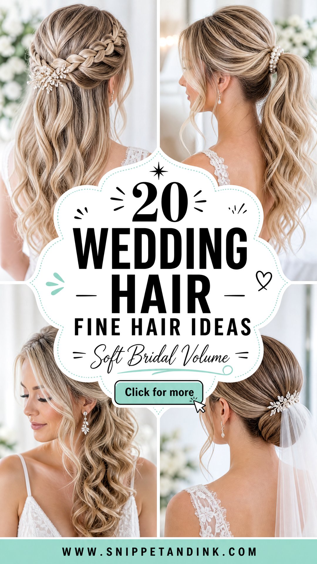 20 Wedding Hair Fine Hair Ideas for Soft Bridal Volume - 20 Wedding Hair Fine Hair Ideas for Soft Bridal Volume