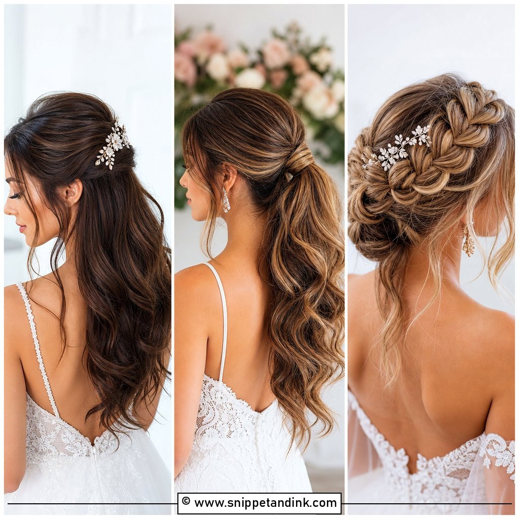 20 Wedding Hair Ideas for Long Hair Romantic Bridal Styles