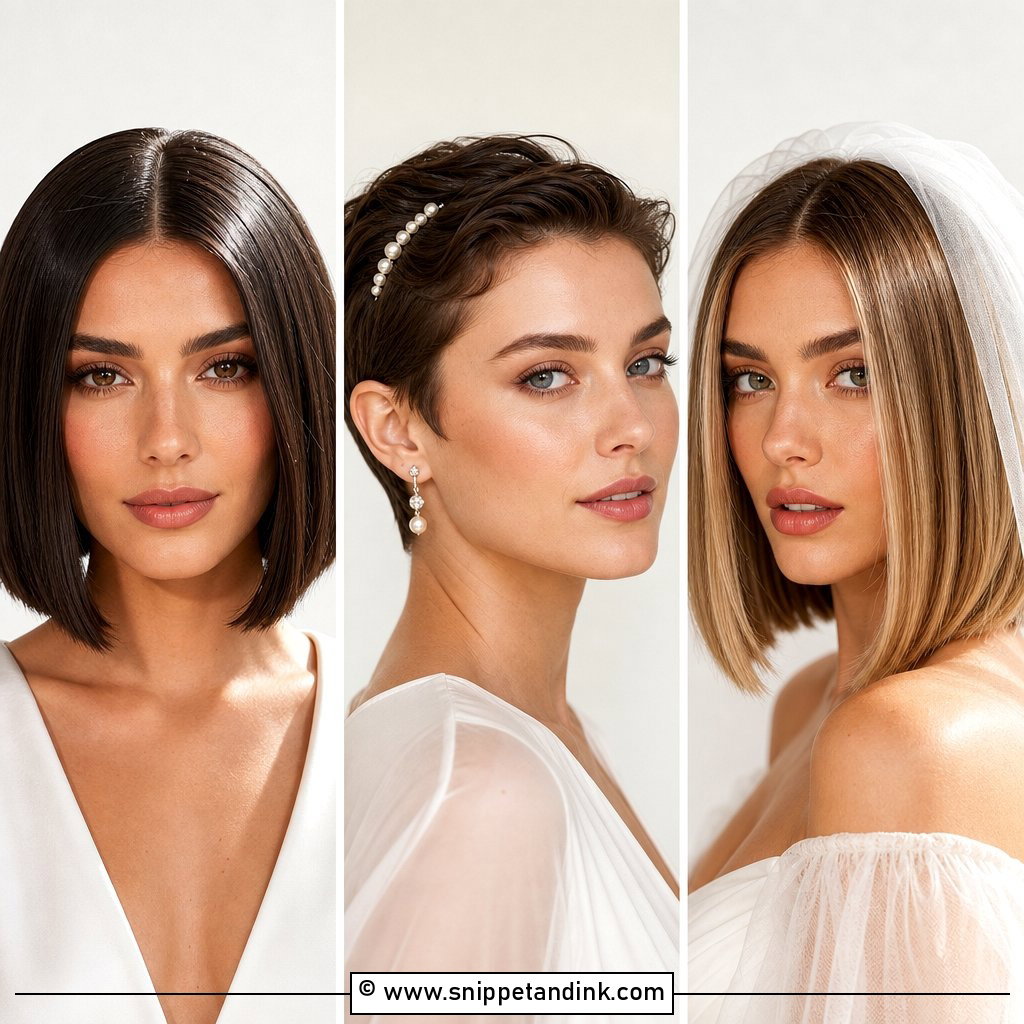 20 Wedding Hair Short Length Ideas for Chic Brides