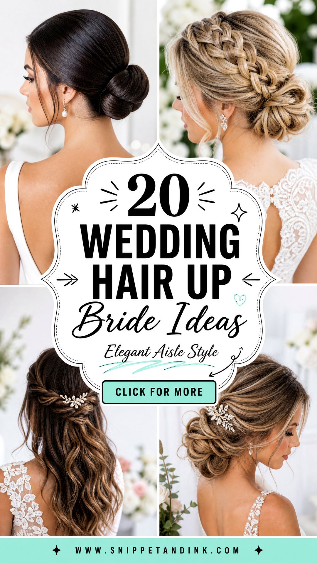 20 Wedding Hair Up Bride Ideas for Elegant Aisle Style - 20 Wedding Hair Up Bride Ideas for Elegant Aisle Style