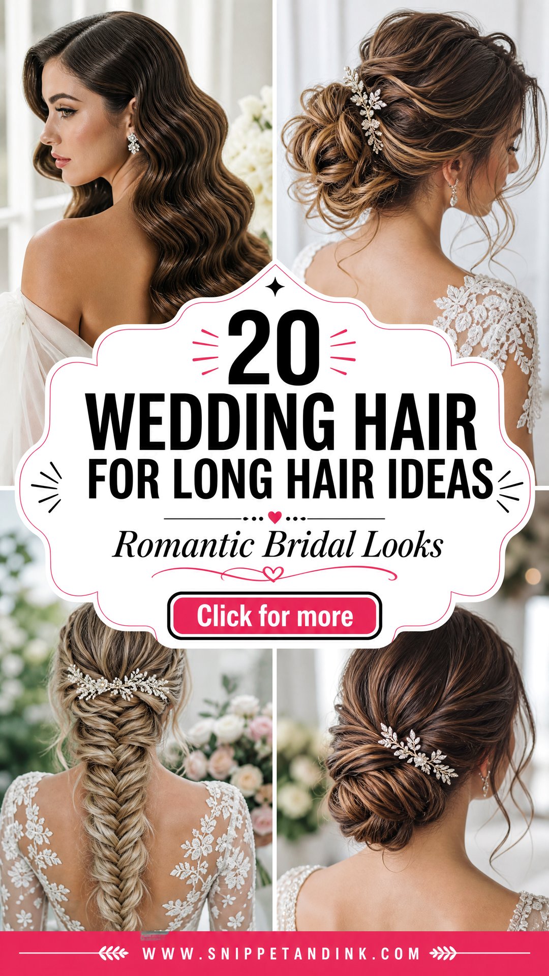 20 Wedding Hair for Long Hair Ideas for Romantic Looks - 20 Wedding Hair for Long Hair Ideas for Romantic Looks