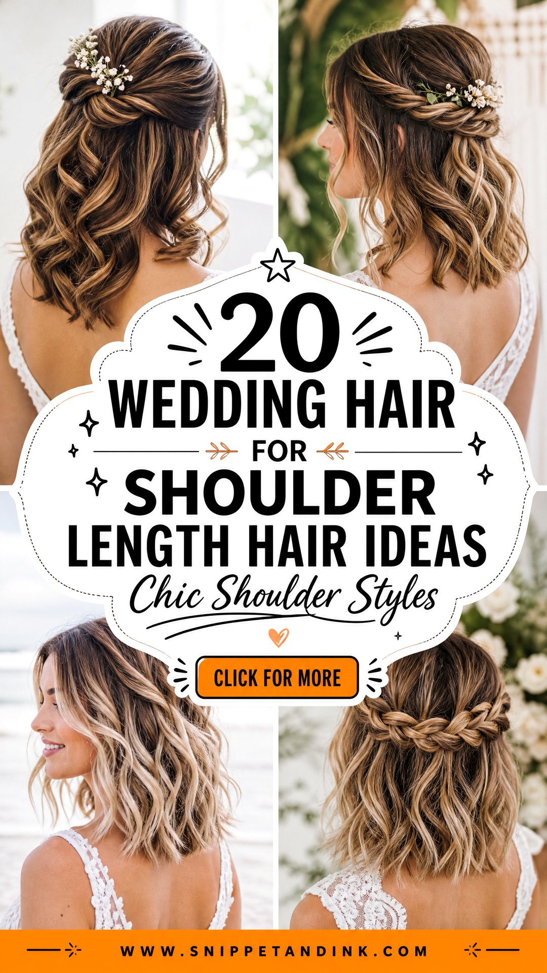 20 Wedding Hair for Shoulder Length Hair Ideas to Try Now - 20 Wedding Hair for Shoulder Length Hair Ideas to Try Now