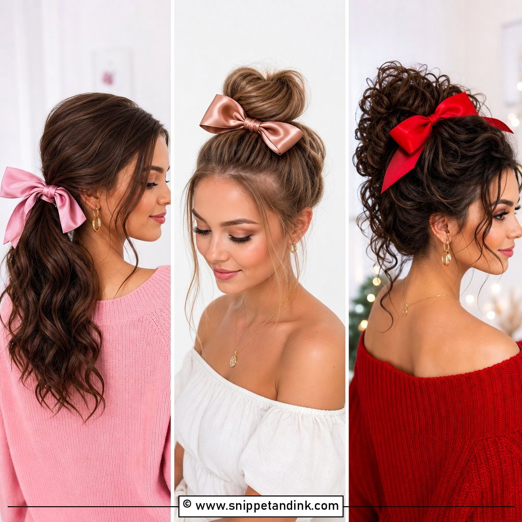 20 Wedding Hair with Bow Ideas for Sweet Bridal Charm Looks