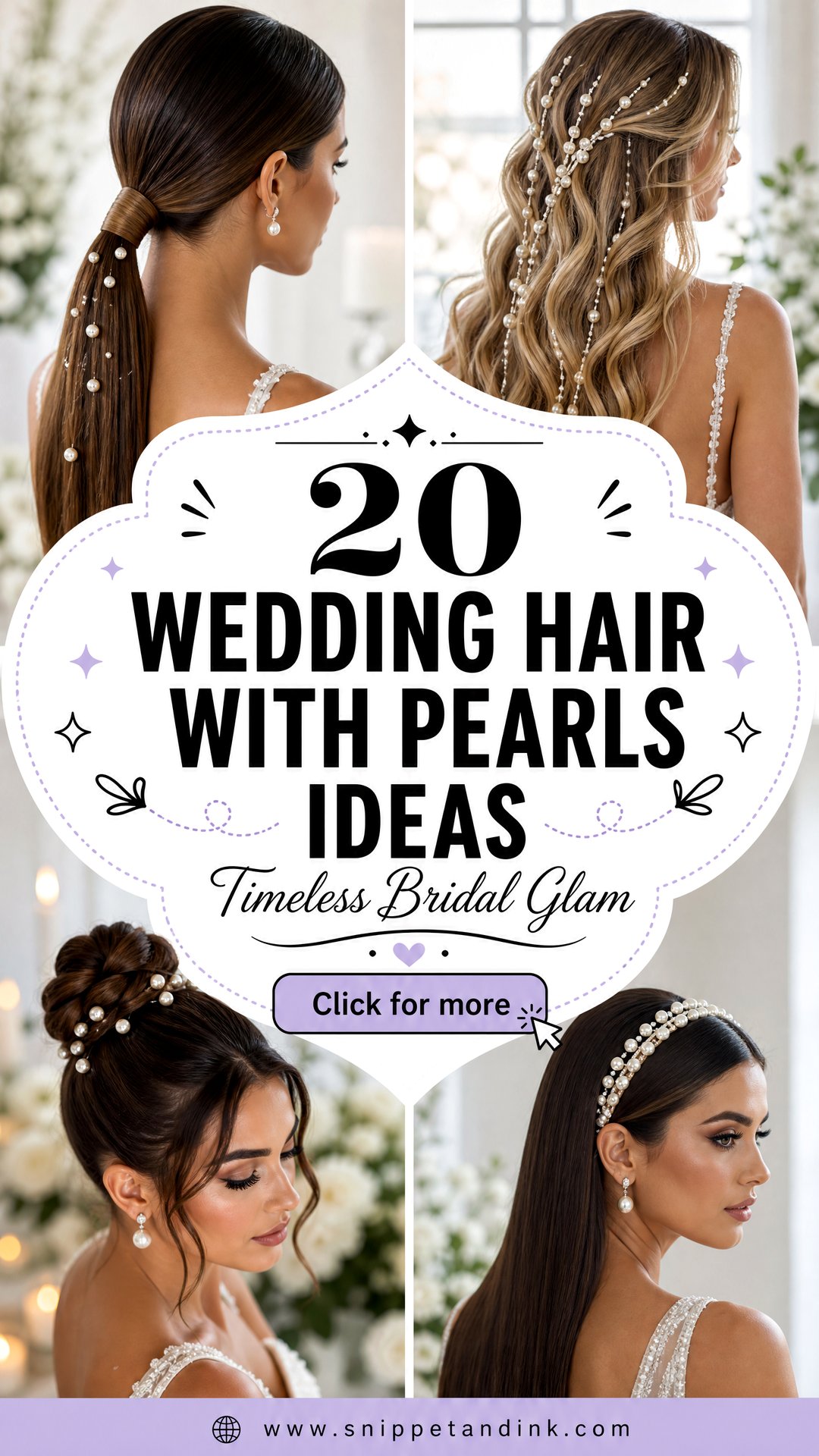 20 Wedding Hair with Pearls Ideas for Timeless Bridal Glam - 20 Wedding Hair with Pearls Ideas for Timeless Bridal Glam