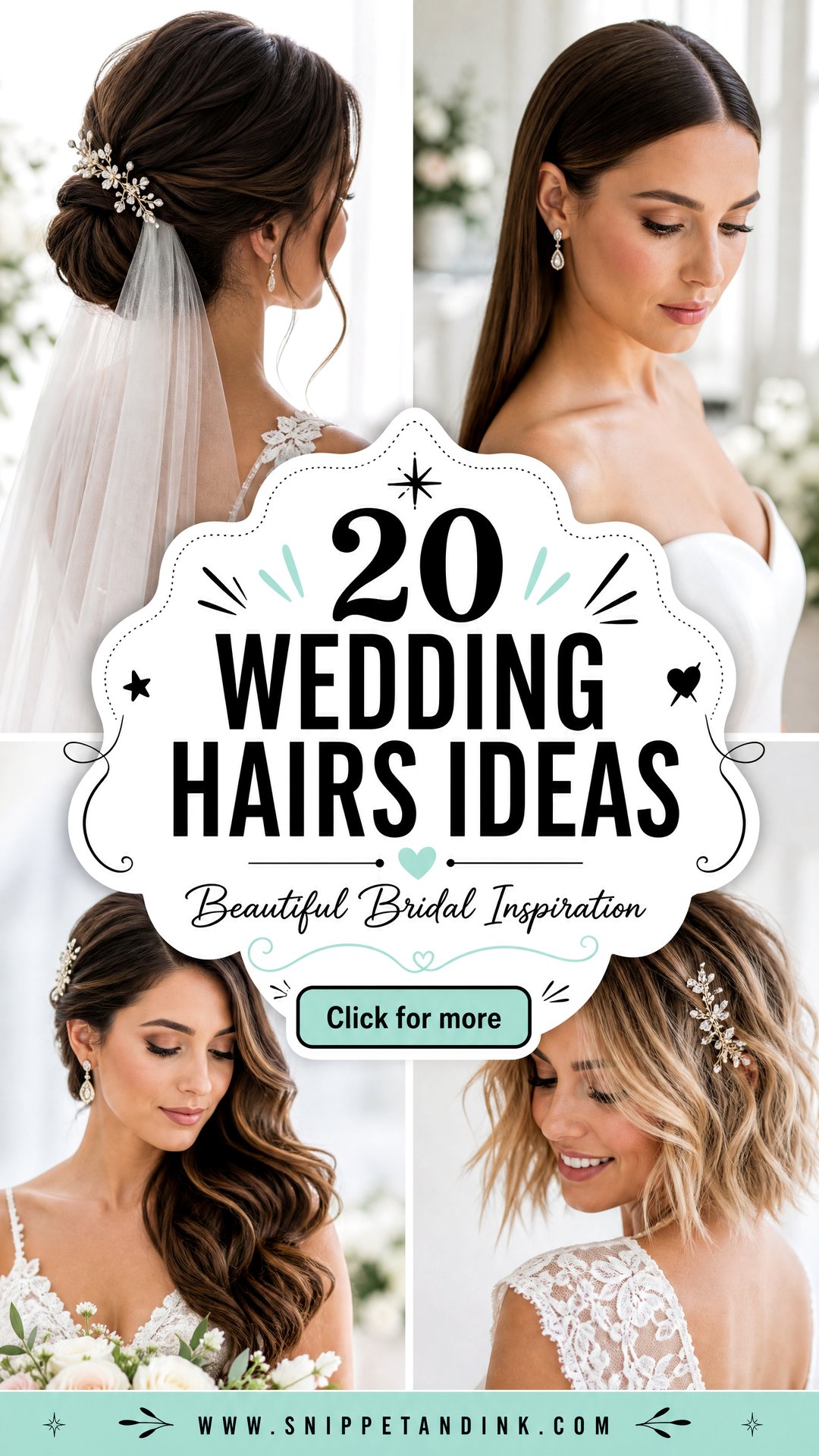 20 Wedding Hairs Ideas for Beautiful Bridal Inspiration - 20 Wedding Hairs Ideas for Beautiful Bridal Inspiration
