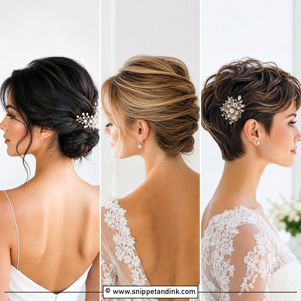 20 Wedding Hairstyle Short Hair Ideas for Chic Bridal Glam