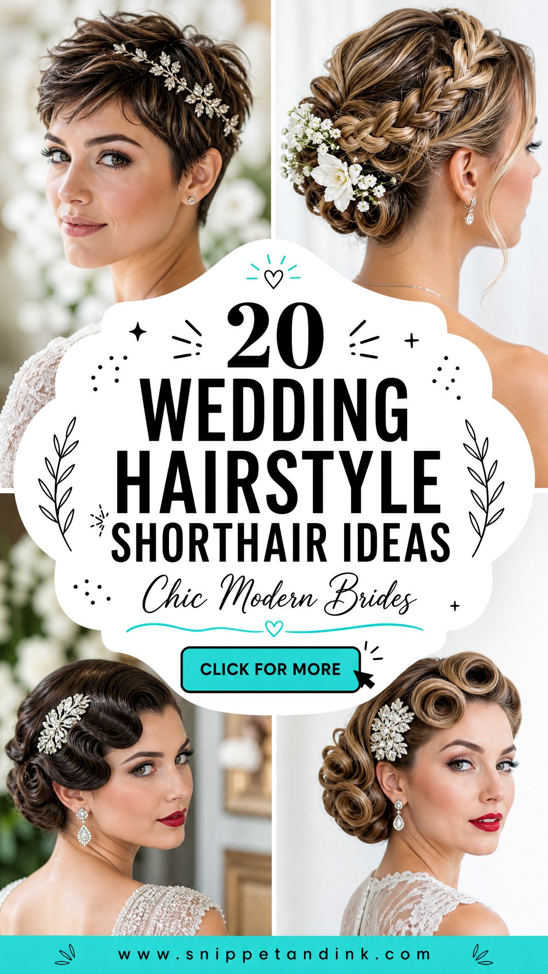 20 Wedding Hairstyle Shorthair Ideas for Chic Modern Brides - 20 Wedding Hairstyle Shorthair Ideas for Chic Modern Brides