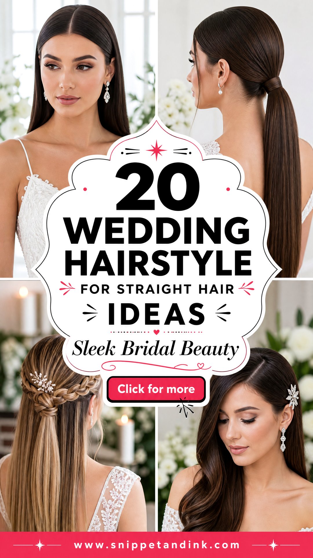 20 Wedding Hairstyle for Straight Hair Ideas Brides Love - 20 Wedding Hairstyle for Straight Hair Ideas Brides Love