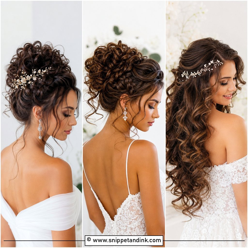 20 Wedding Hairstyles Curls for Romantic Polished Brides