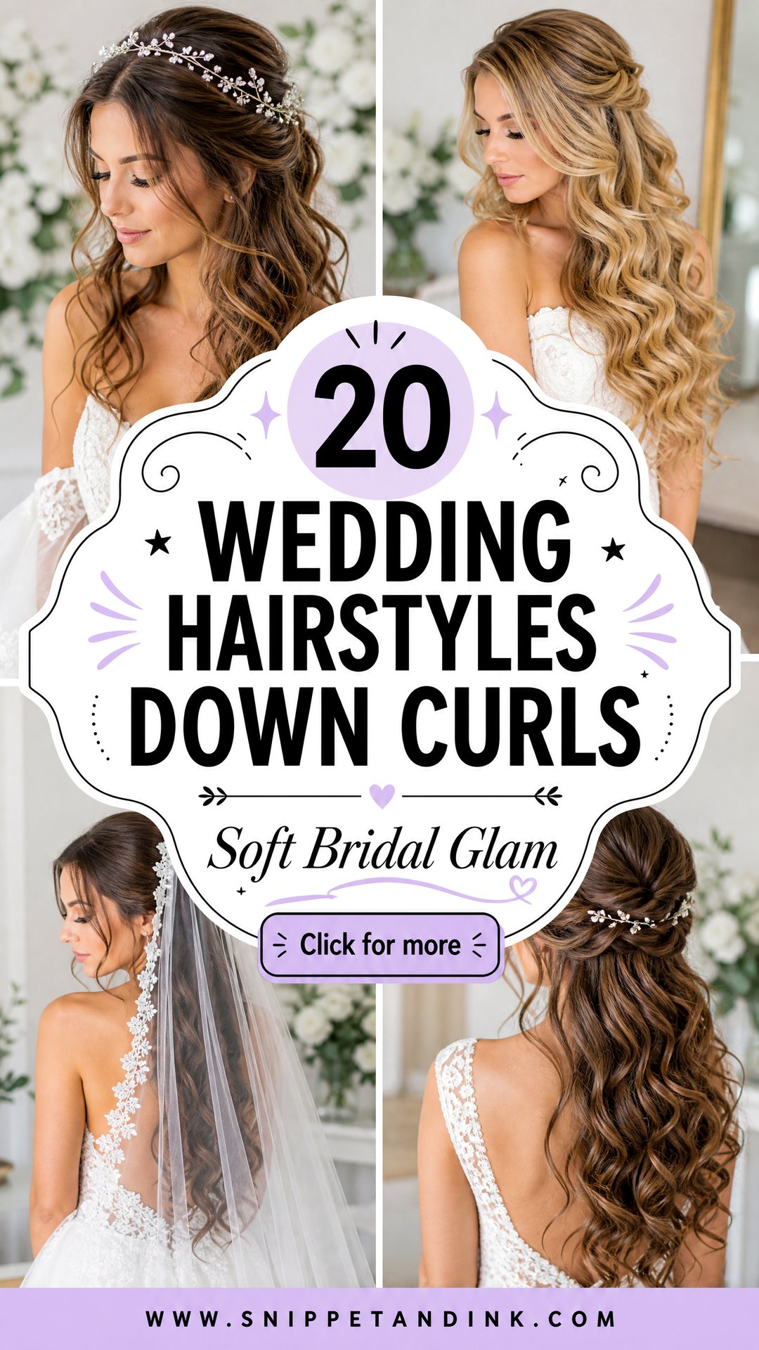 20 Wedding Hairstyles Down Curls for Soft Bridal Glam - 20 Wedding Hairstyles Down Curls for Soft Bridal Glam