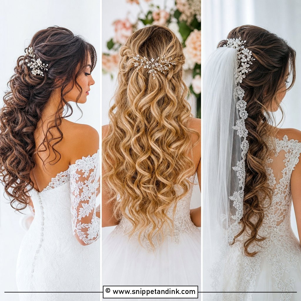 20 Wedding Hairstyles Down Curls for Soft Bridal Glam