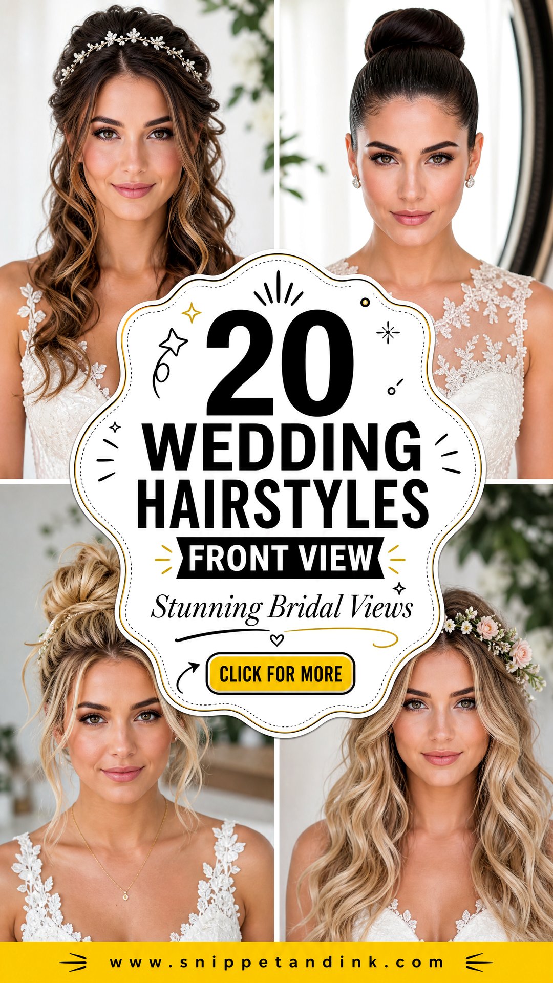 20 Wedding Hairstyles Front View Stunning Bridal Ideas - 20 Wedding Hairstyles Front View: Stunning Bridal Ideas