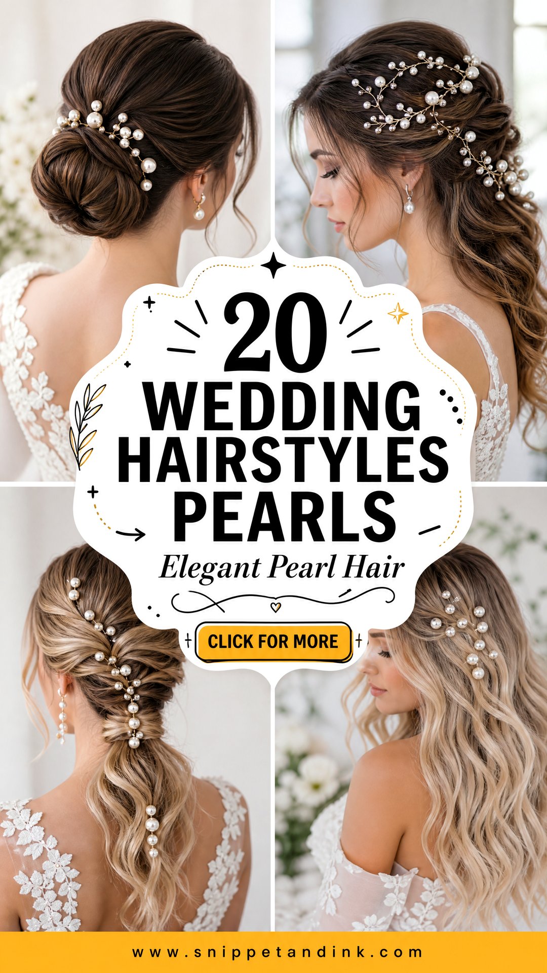 20 Wedding Hairstyles Pearls Elegant Bridal Hair Ideas - 20 Wedding Hairstyles Pearls: Elegant Bridal Hair Ideas