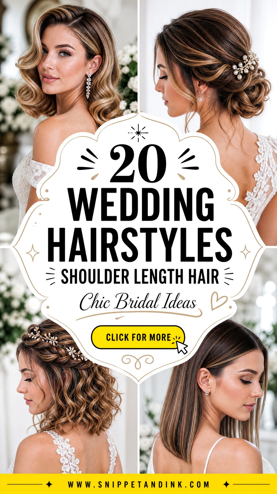 20 Wedding Hairstyles Shoulder Length Hair Chic Bridal Ideas - 20 Wedding Hairstyles Shoulder Length Hair: Chic Bridal Ideas