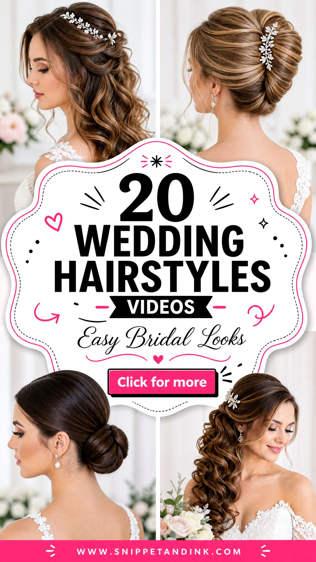 20 Wedding Hairstyles Videos Easy Bridal Looks to Try - 20 Wedding Hairstyles Videos: Easy Bridal Looks to Try