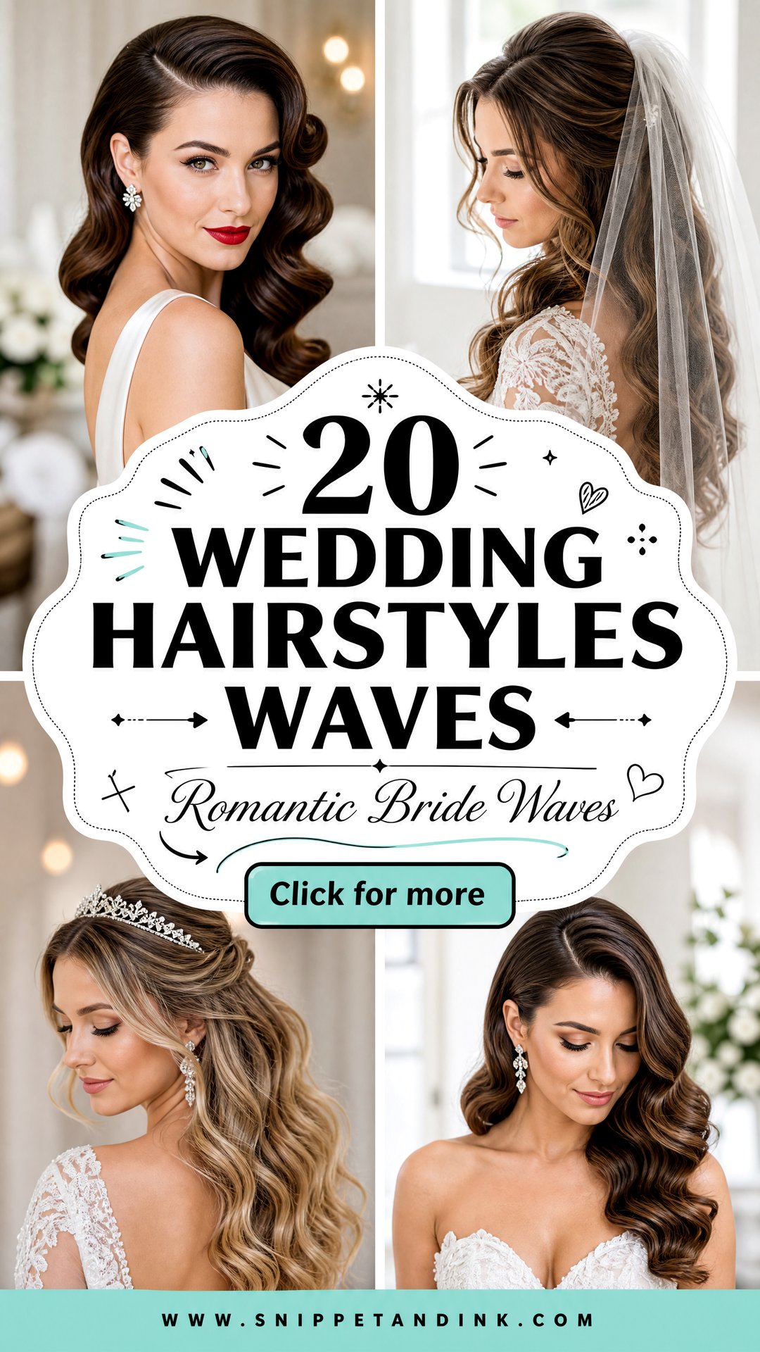 20 Wedding Hairstyles Waves Romantic Looks for Brides - 20 Wedding Hairstyles Waves: Romantic Looks for Brides