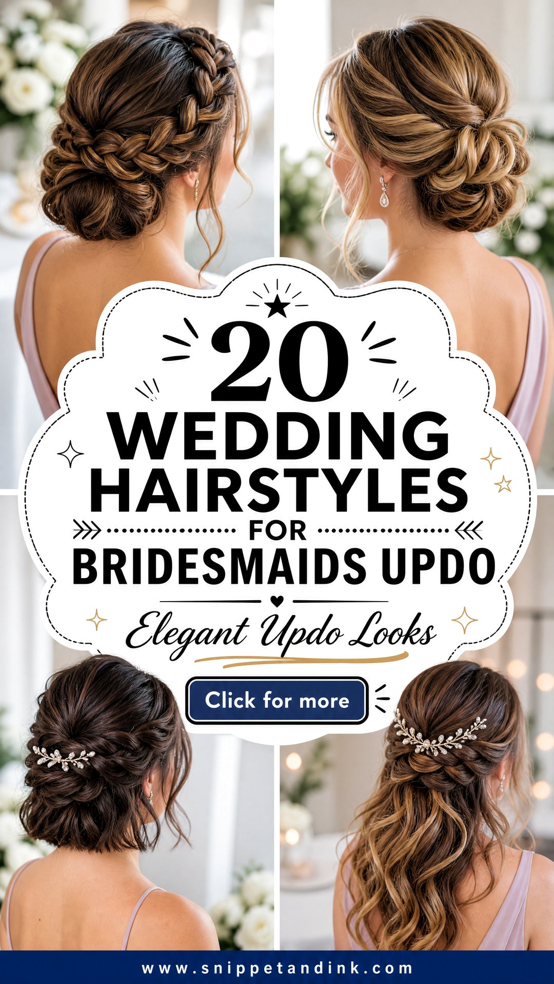 20 Wedding Hairstyles for Bridesmaids Updo Elegant Looks - 20 Wedding Hairstyles for Bridesmaids Updo: Elegant Looks