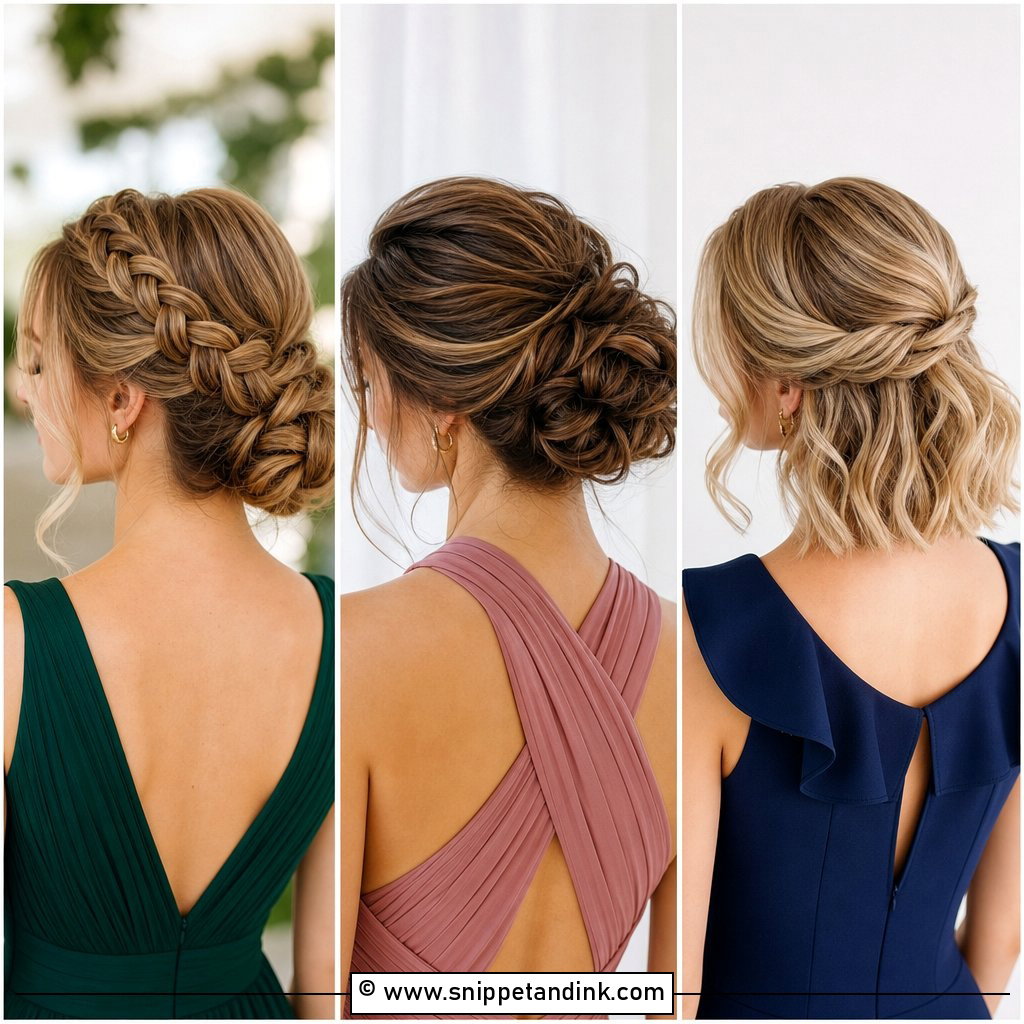 20 Wedding Hairstyles for Bridesmaids Updo Elegant Looks