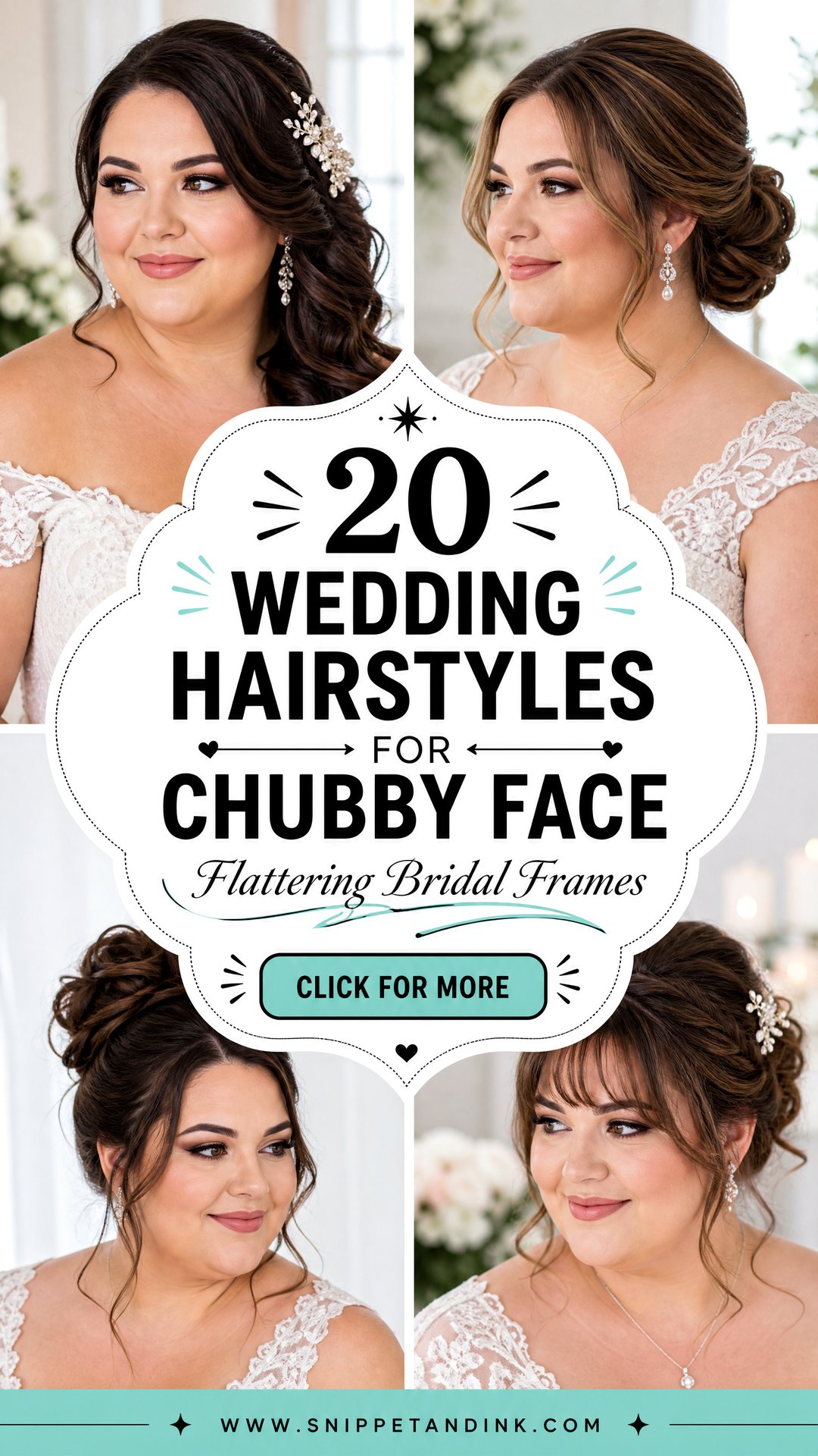 20 Wedding Hairstyles for Chubby Face That Flatter Brides - 20 Wedding Hairstyles for Chubby Face That Flatter Brides