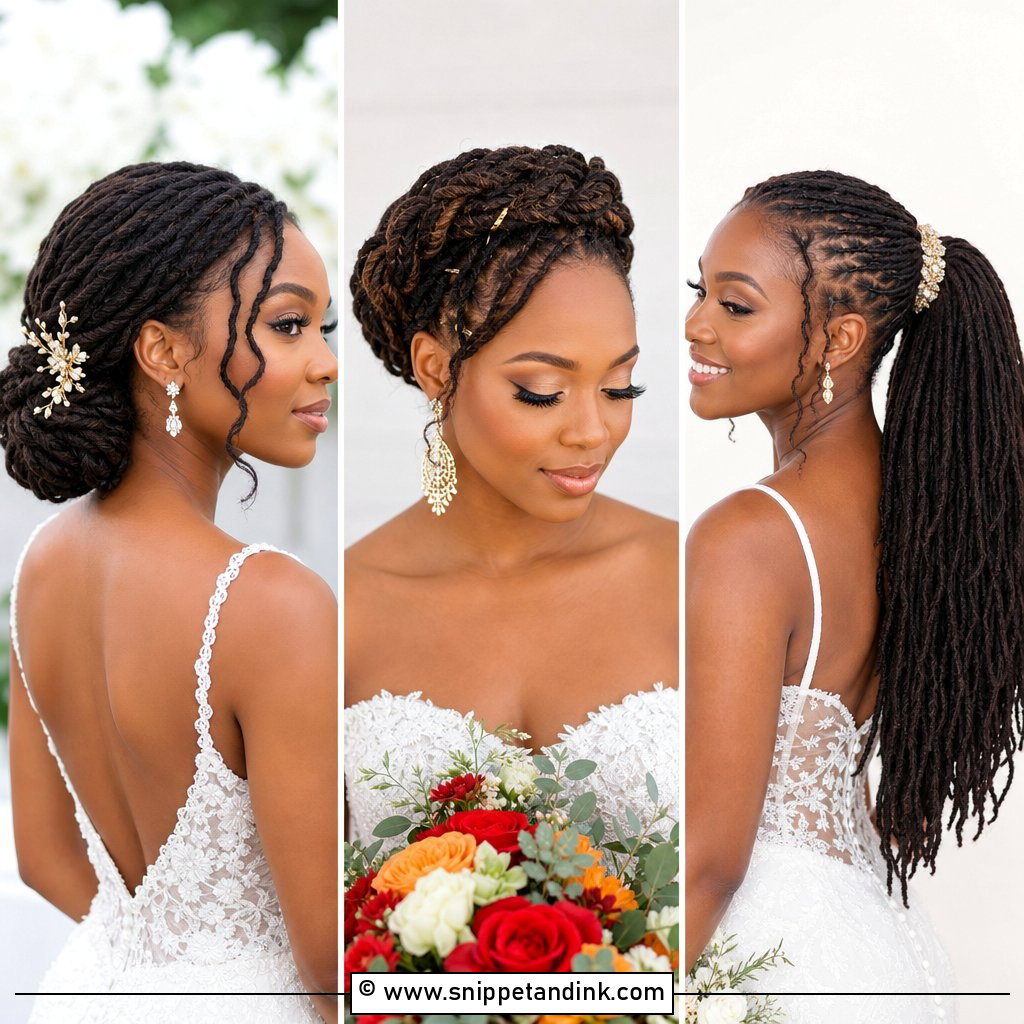 20 Wedding Hairstyles for Locs Elegant Bridal Inspiration