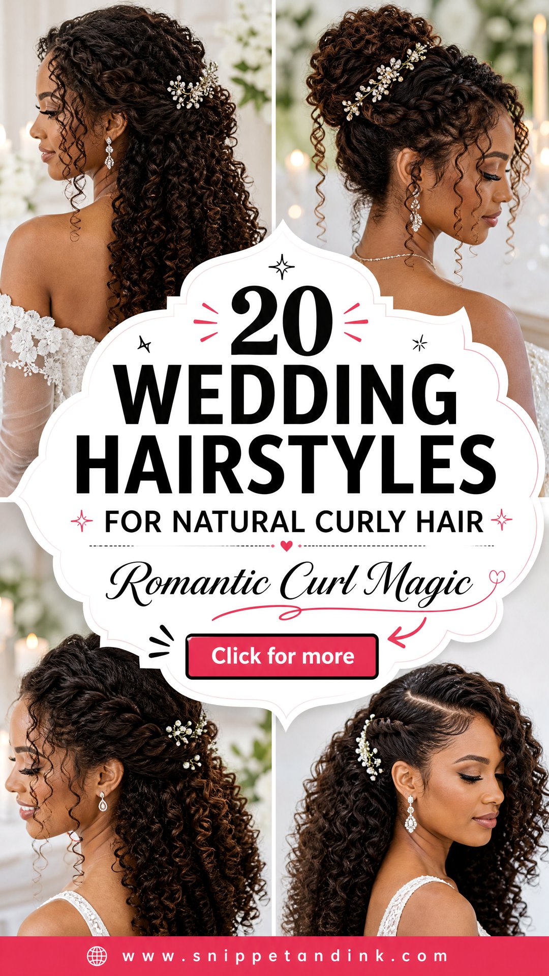 20 Wedding Hairstyles for Natural Curly Hair Romantic Ideas - 20 Wedding Hairstyles for Natural Curly Hair: Romantic Ideas