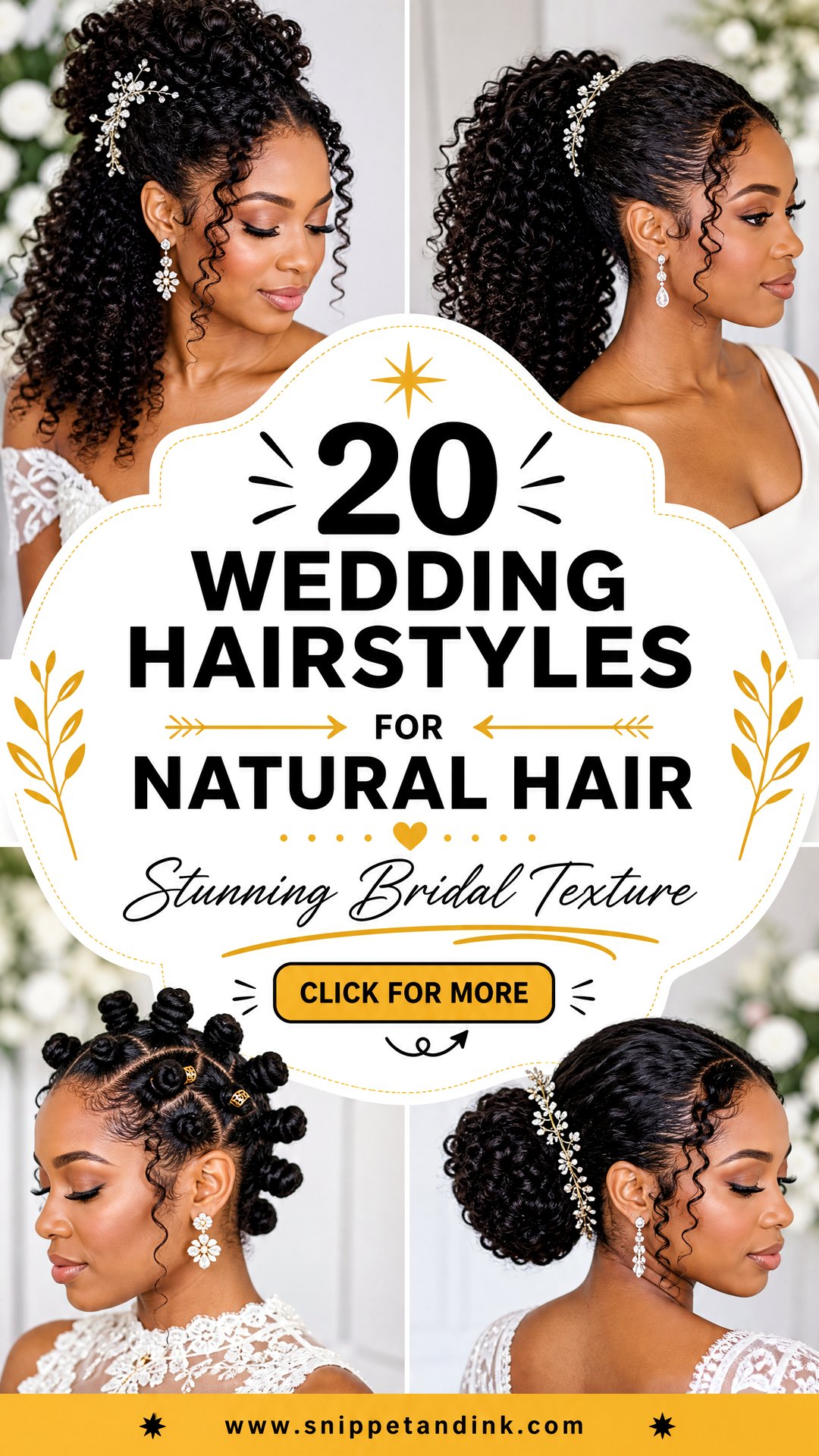 20 Wedding Hairstyles for Natural Hair Stunning Bridal Looks - 20 Wedding Hairstyles for Natural Hair: Stunning Bridal Looks