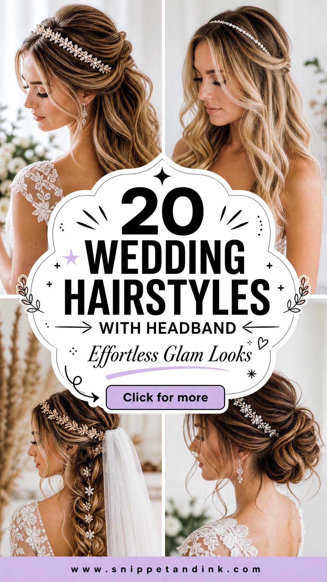 20 Wedding Hairstyles with Headband for Effortless Glam - 20 Wedding Hairstyles with Headband for Effortless Glam