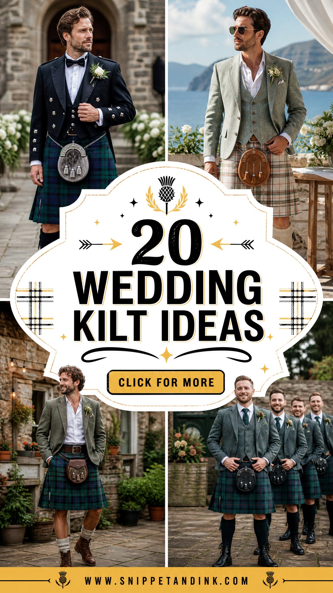 20 Wedding Kilt Ideas Timeless Scottish Style for Grooms - 20 Wedding Kilt Ideas: Timeless Scottish Style for Grooms