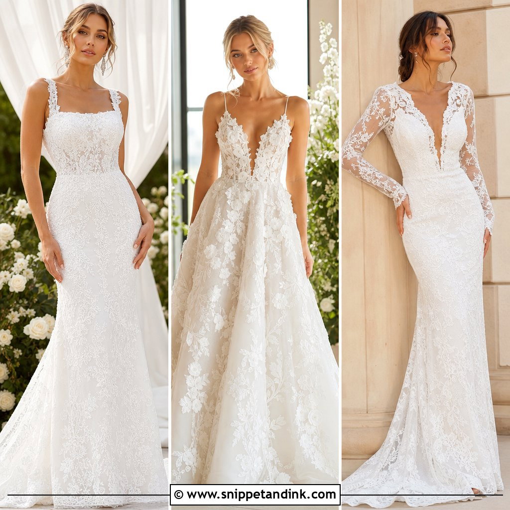 20 Wedding Lace Styles: Romantic Bridal Looks for Every Style