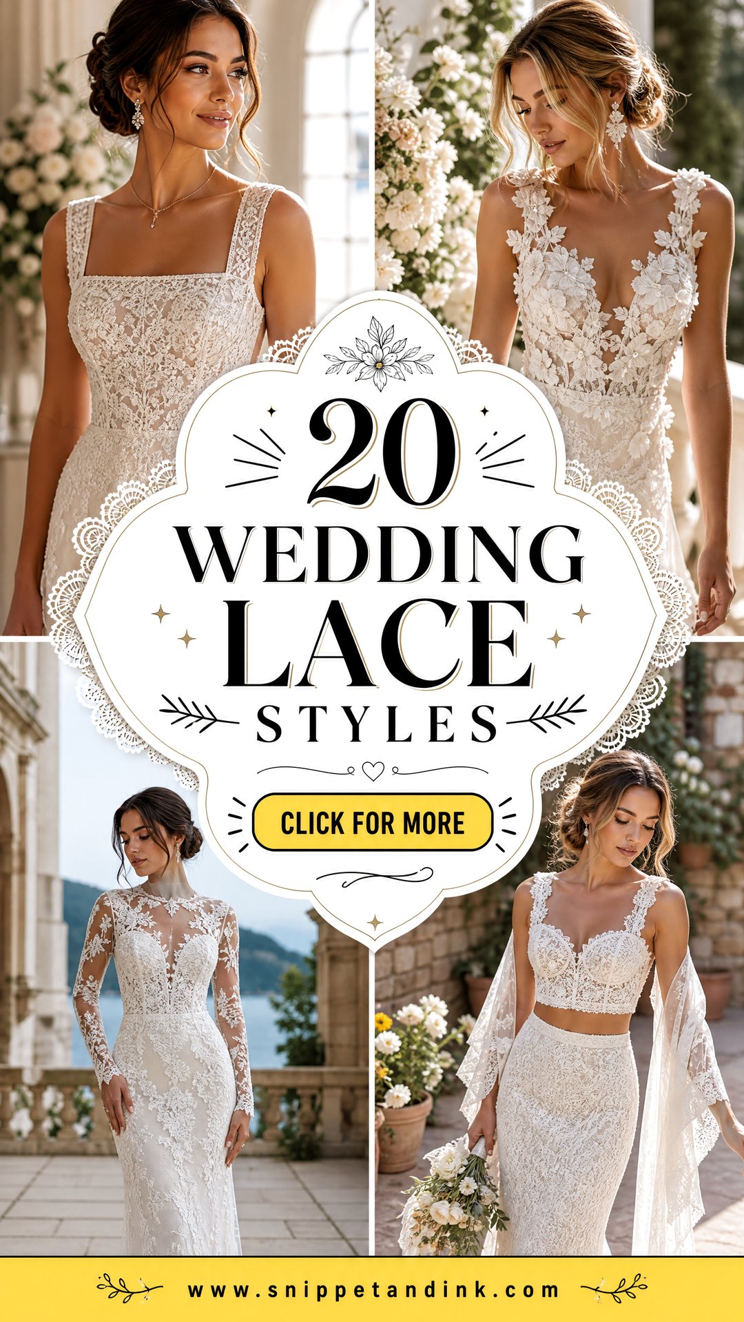20 Wedding Lace Styles Romantic Bridal Looks for Every Style - 20 Wedding Lace Styles: Romantic Bridal Looks for Every Style
