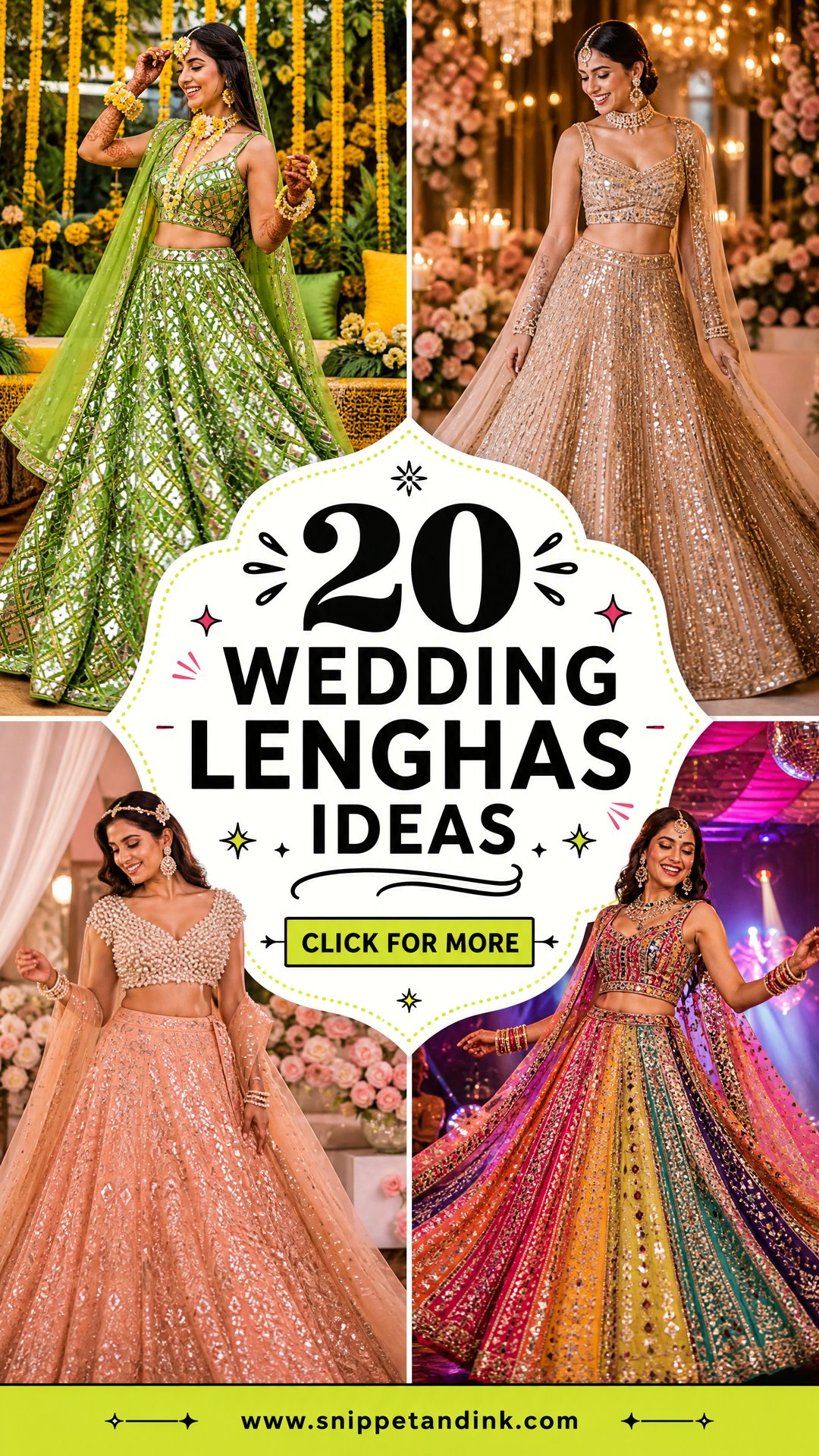 20 Wedding Lenghas Ideas Dazzling Bridal Looks for Every Event - 20 Wedding Lenghas Ideas: Dazzling Bridal Looks for Every Event
