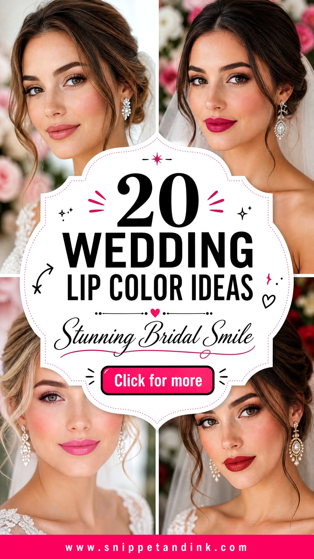 20 Wedding Lip Color Ideas for a Stunning Bridal Smile - 20 Wedding Lip Color Ideas for a Stunning Bridal Smile