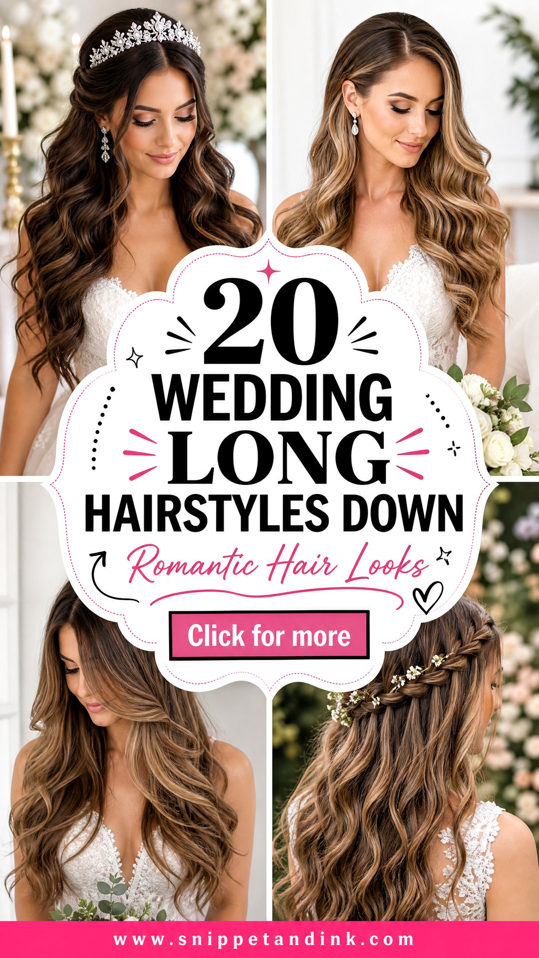 20 Wedding Long Hairstyles Down for Romantic Brides To Try - 20 Wedding Long Hairstyles Down for Romantic Brides To Try