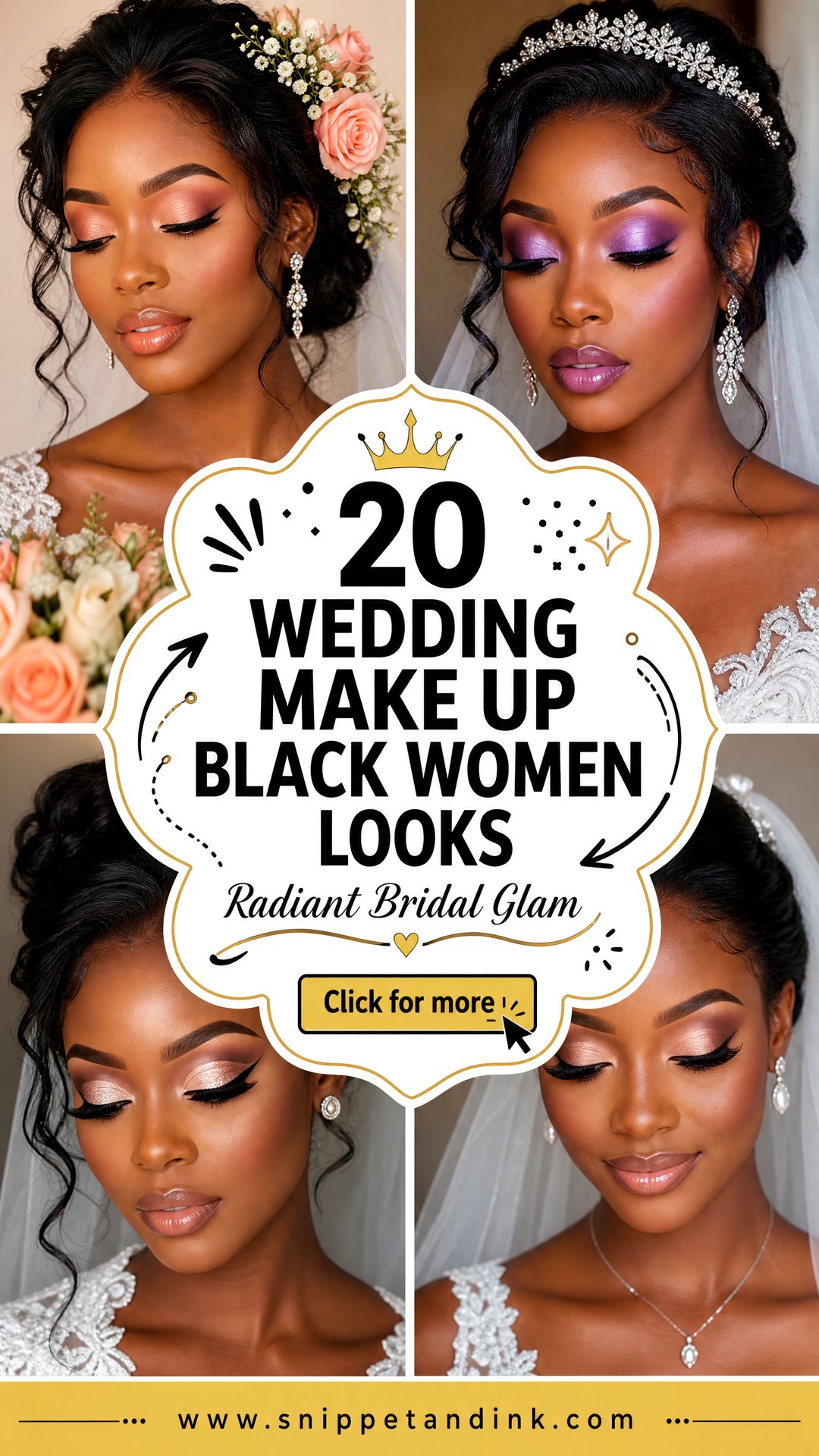 20 Wedding Make Up Black Women Looks for Radiant Brides - 20 Wedding Make Up Black Women Looks for Radiant Brides