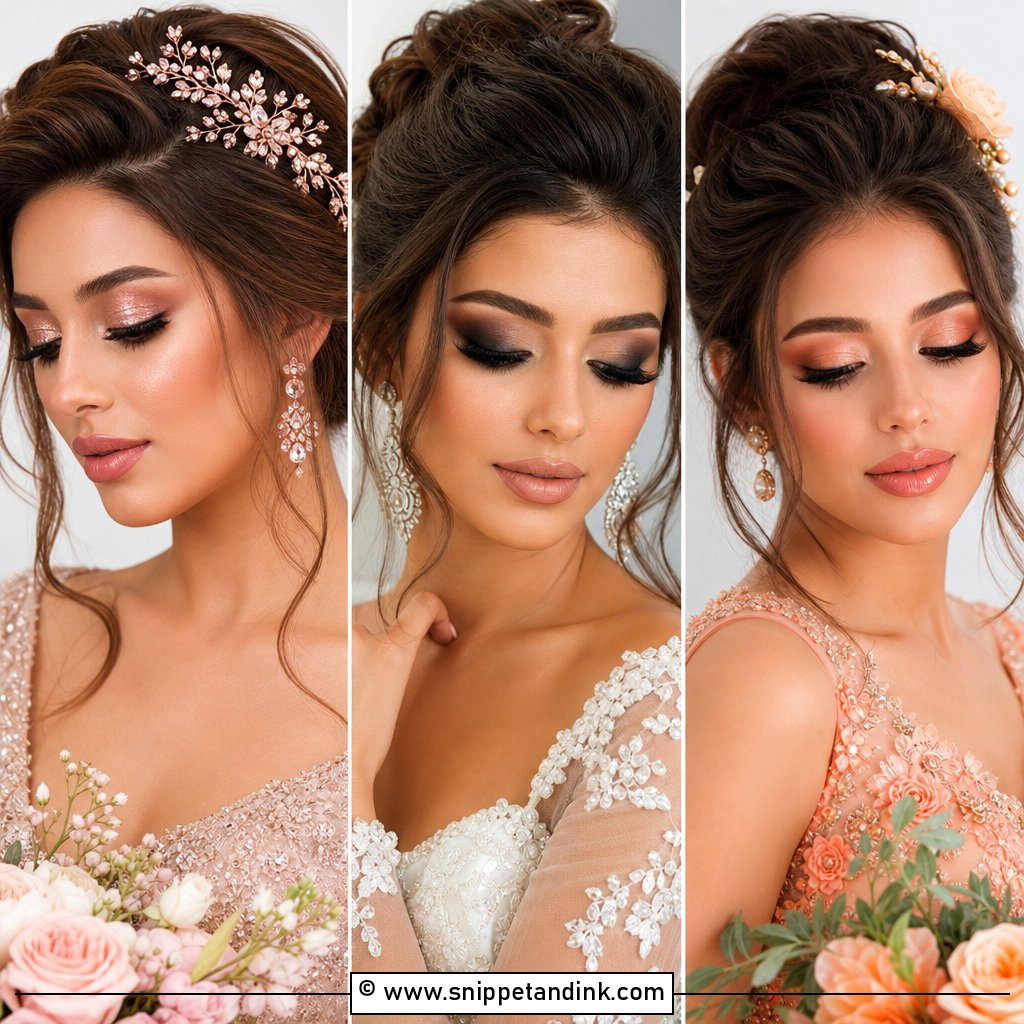 20 Wedding Makeup Brown Hair Ideas for Classic Bridal Beauty
