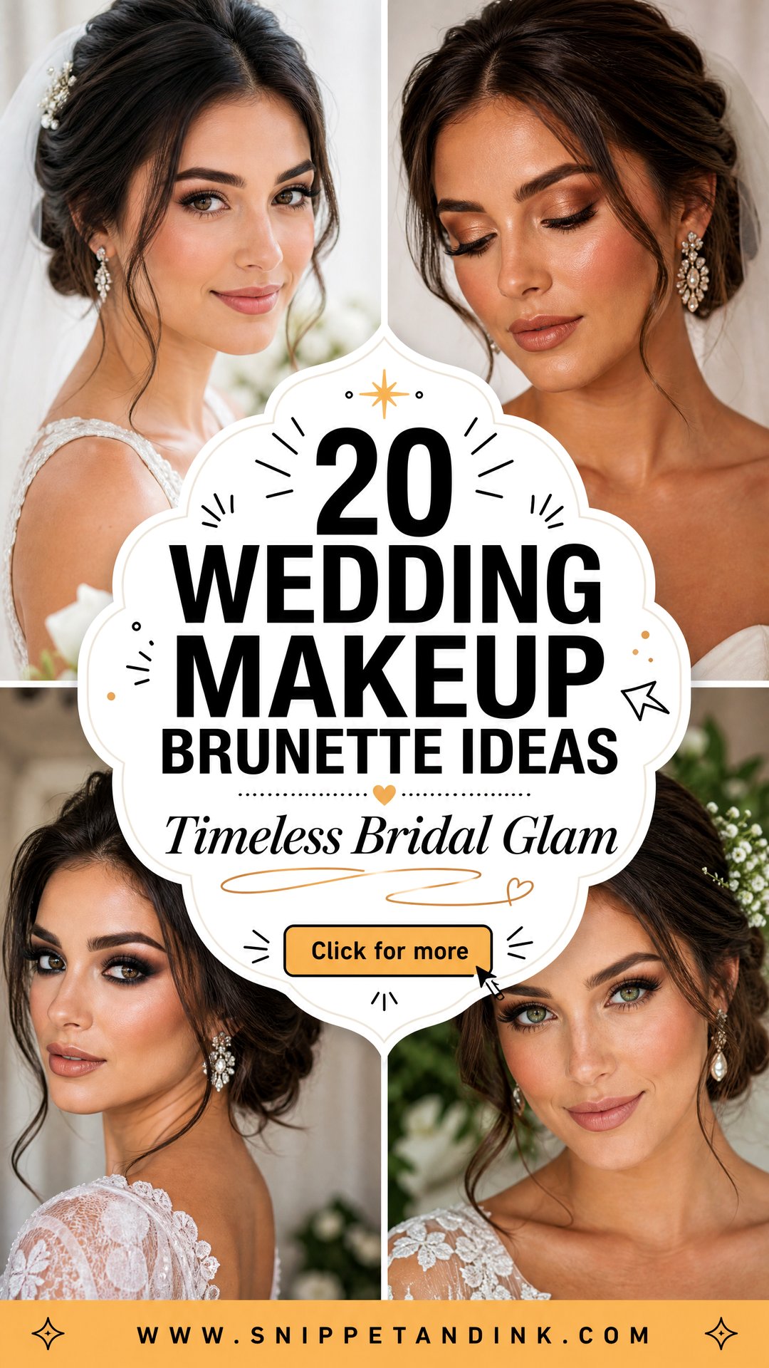 20 Wedding Makeup Brunette Ideas for Timeless Bridal Glam - 20 Wedding Makeup Brunette Ideas for Timeless Bridal Glam