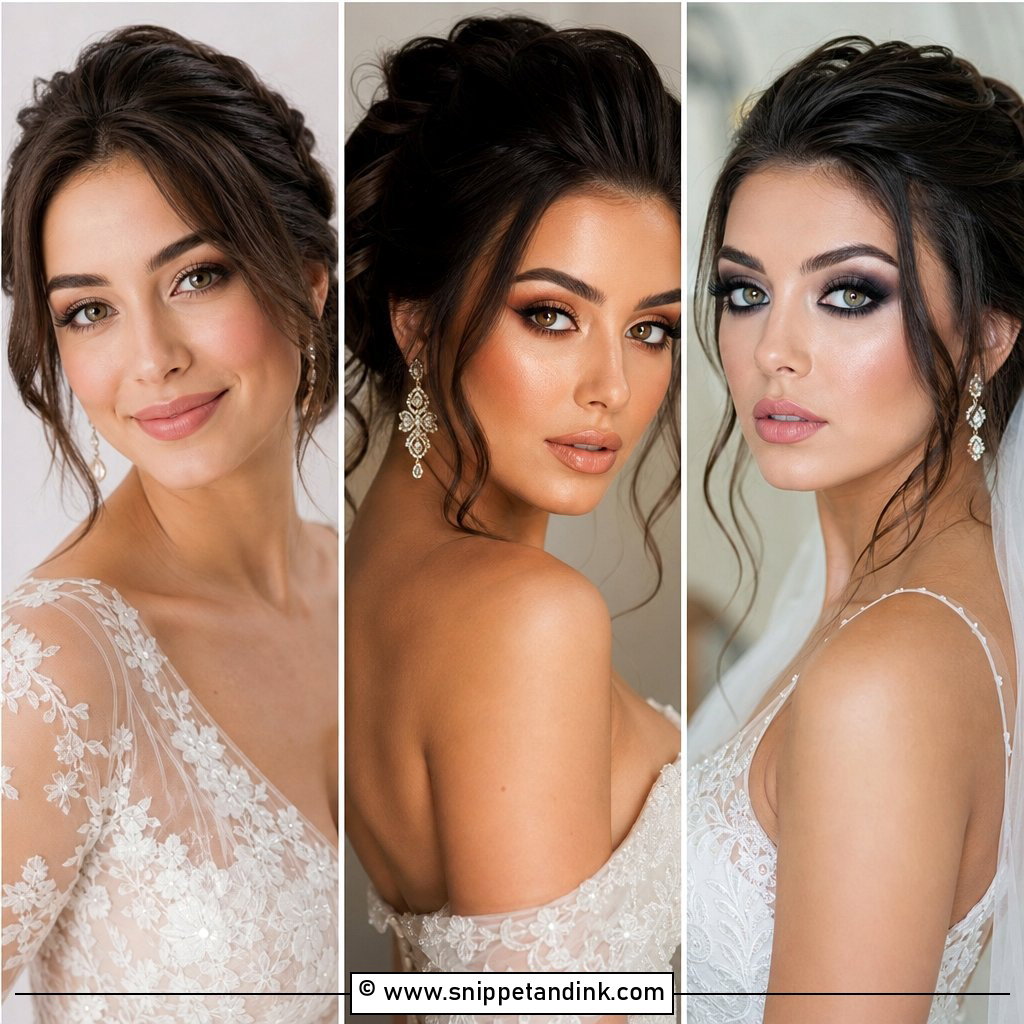 20 Wedding Makeup Brunette Ideas for Timeless Bridal Glam