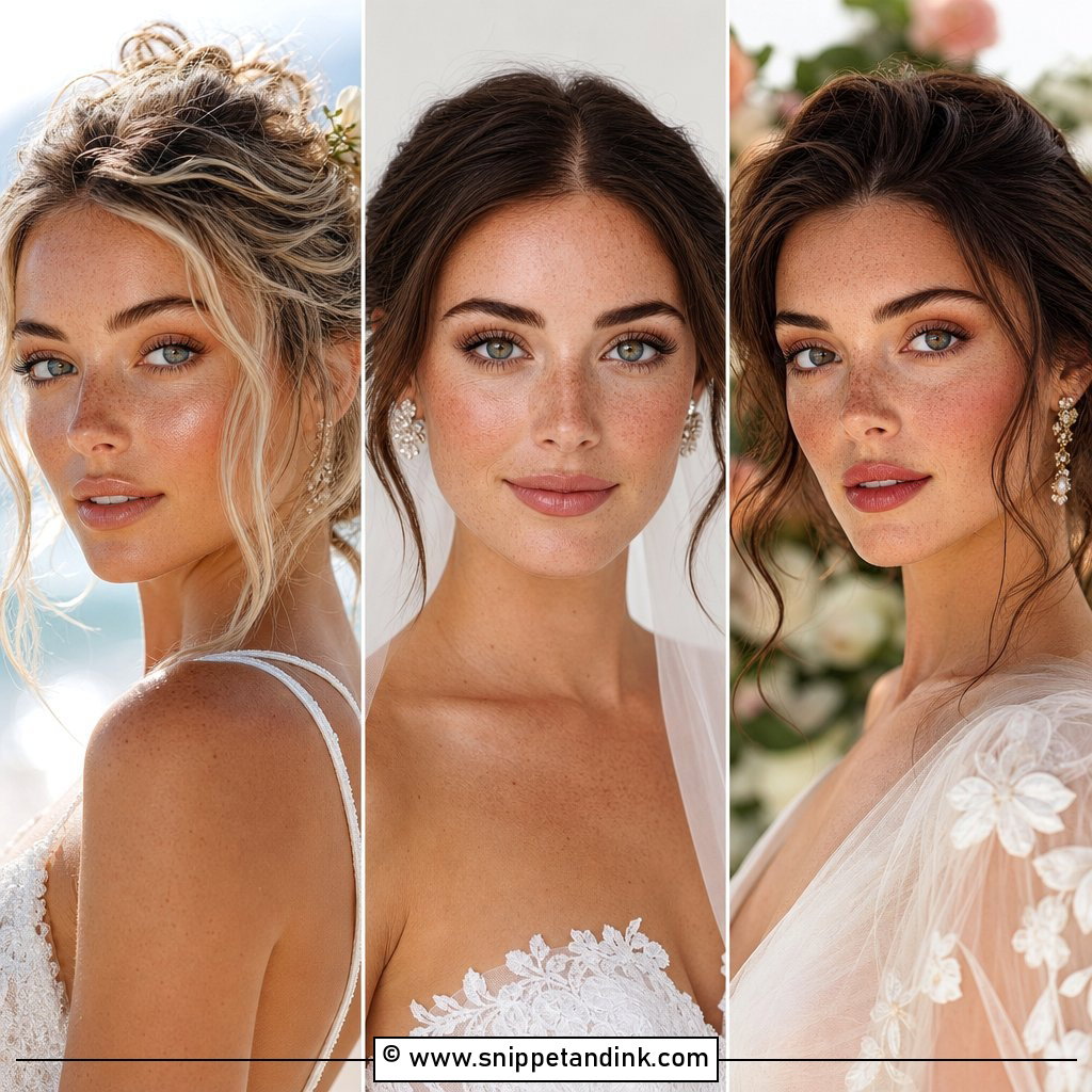 20 Wedding Makeup Freckles Looks for Fresh Bridal Beauty