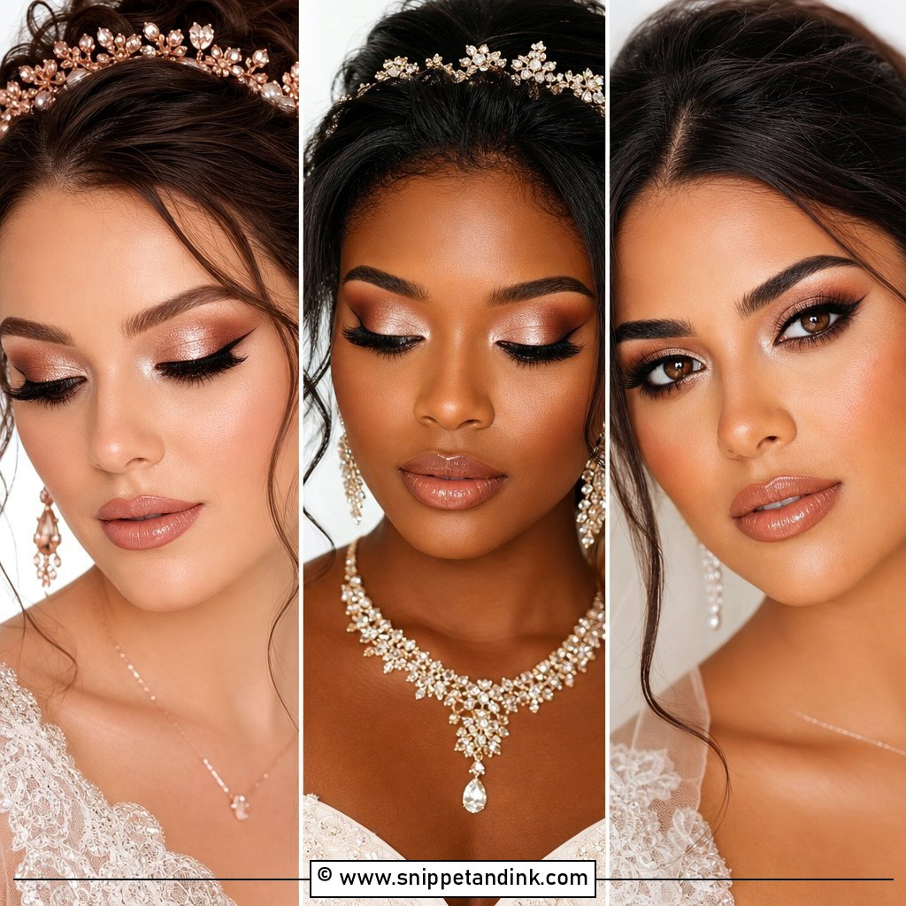 20 Wedding Makeup Hooded Eyes Brides Flattering Glam Tips