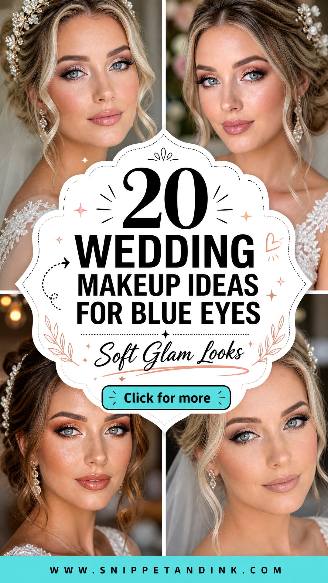 20 Wedding Makeup Ideas for Blue Eyes Soft Glam Looks - 20 Wedding Makeup Ideas for Blue Eyes: Soft Glam Looks