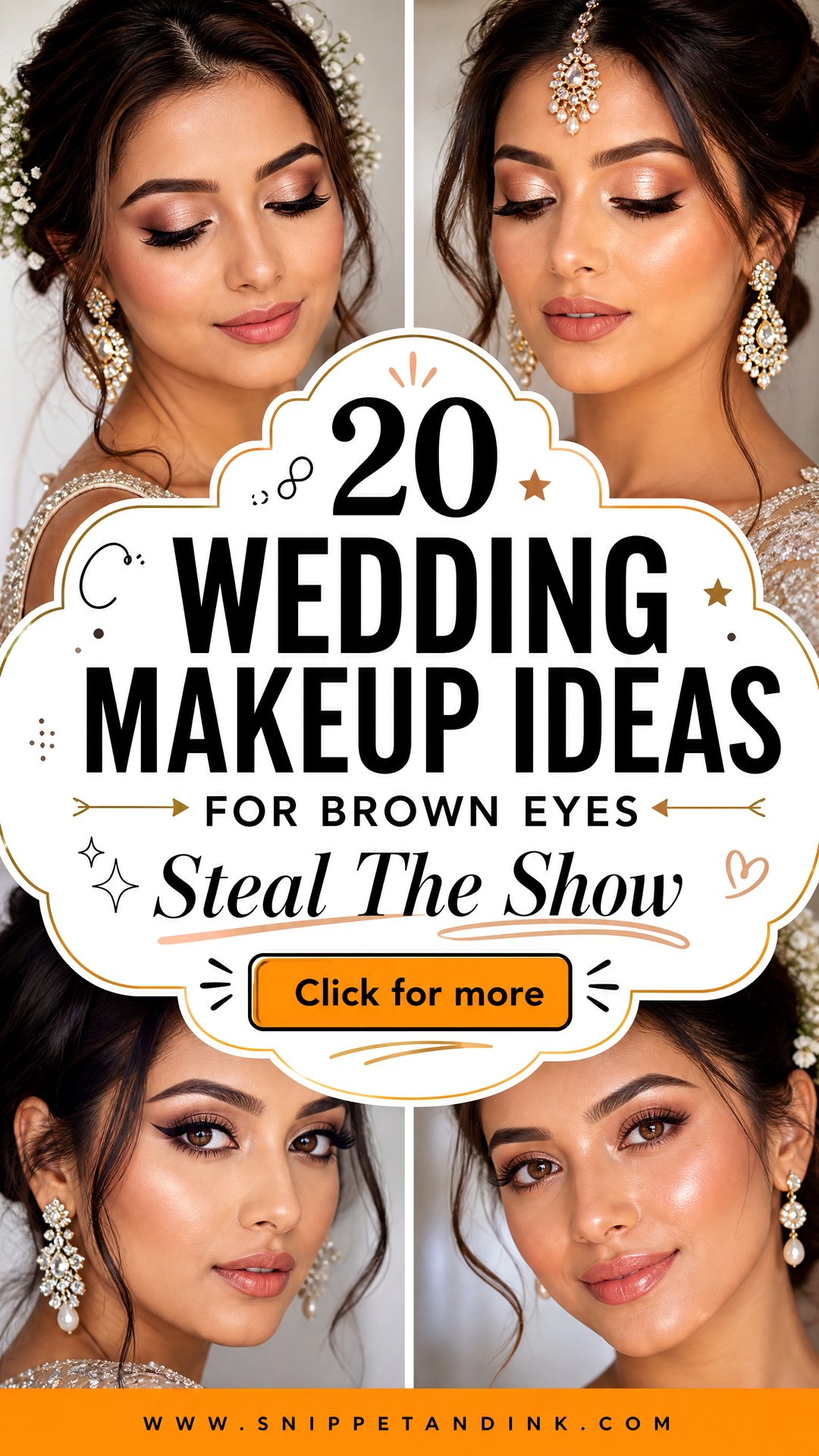 20 Wedding Makeup Ideas for Brown Eyes to Steal the Show - 20 Wedding Makeup Ideas for Brown Eyes to Steal the Show