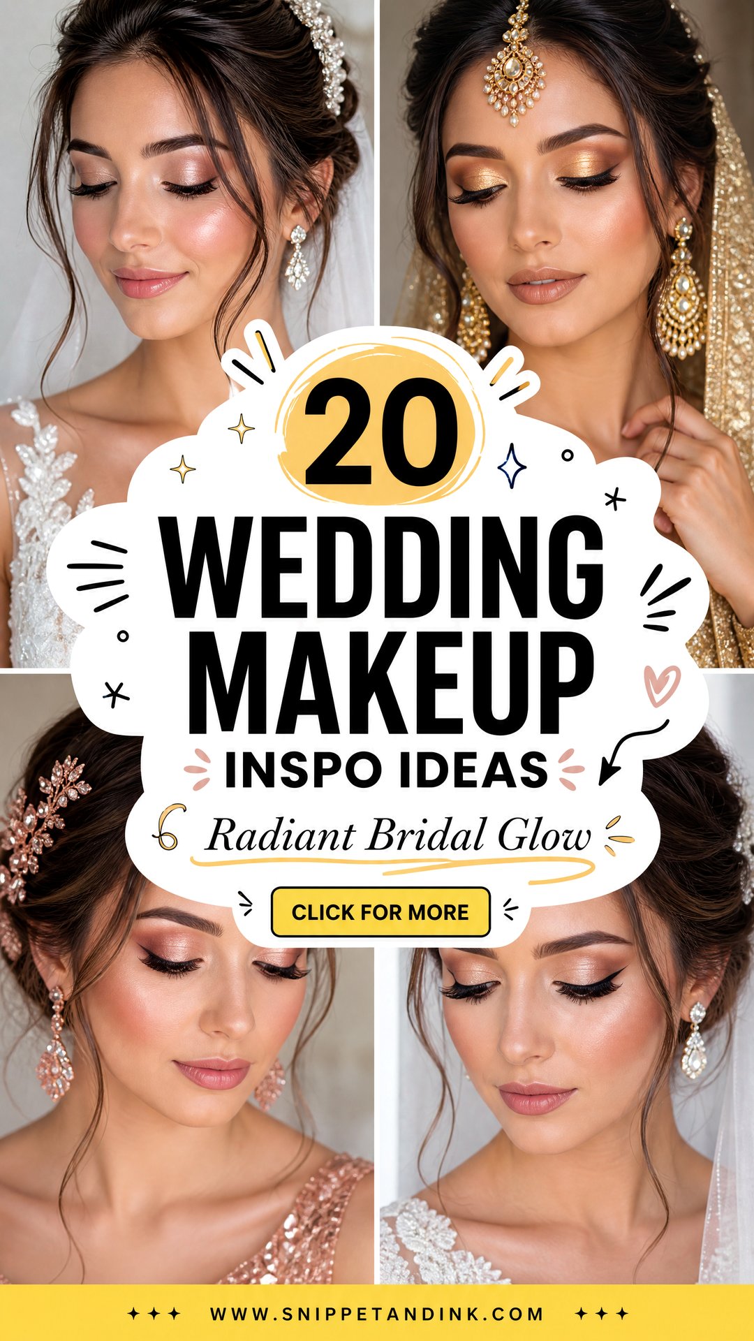 20 Wedding Makeup Inspo Ideas for a Radiant Bridal Glow - 20 Wedding Makeup Inspo Ideas for a Radiant Bridal Glow