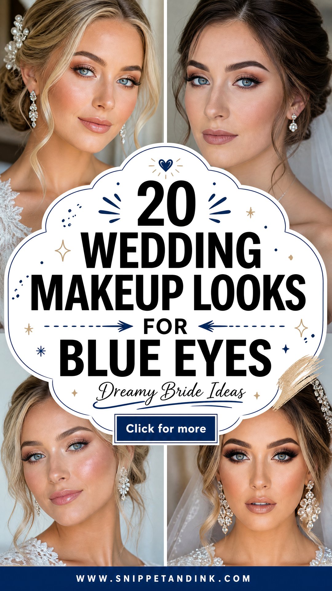 20 Wedding Makeup Looks for Blue Eyes Dreamy Bride Ideas - 20 Wedding Makeup Looks for Blue Eyes: Dreamy Bride Ideas